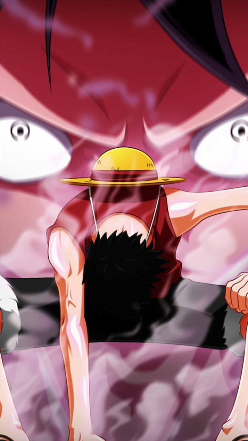 800x1422 Luffy Straw hat, elastic, eyes, hangry, man, one, piece, smoke, HD phone wallpaper