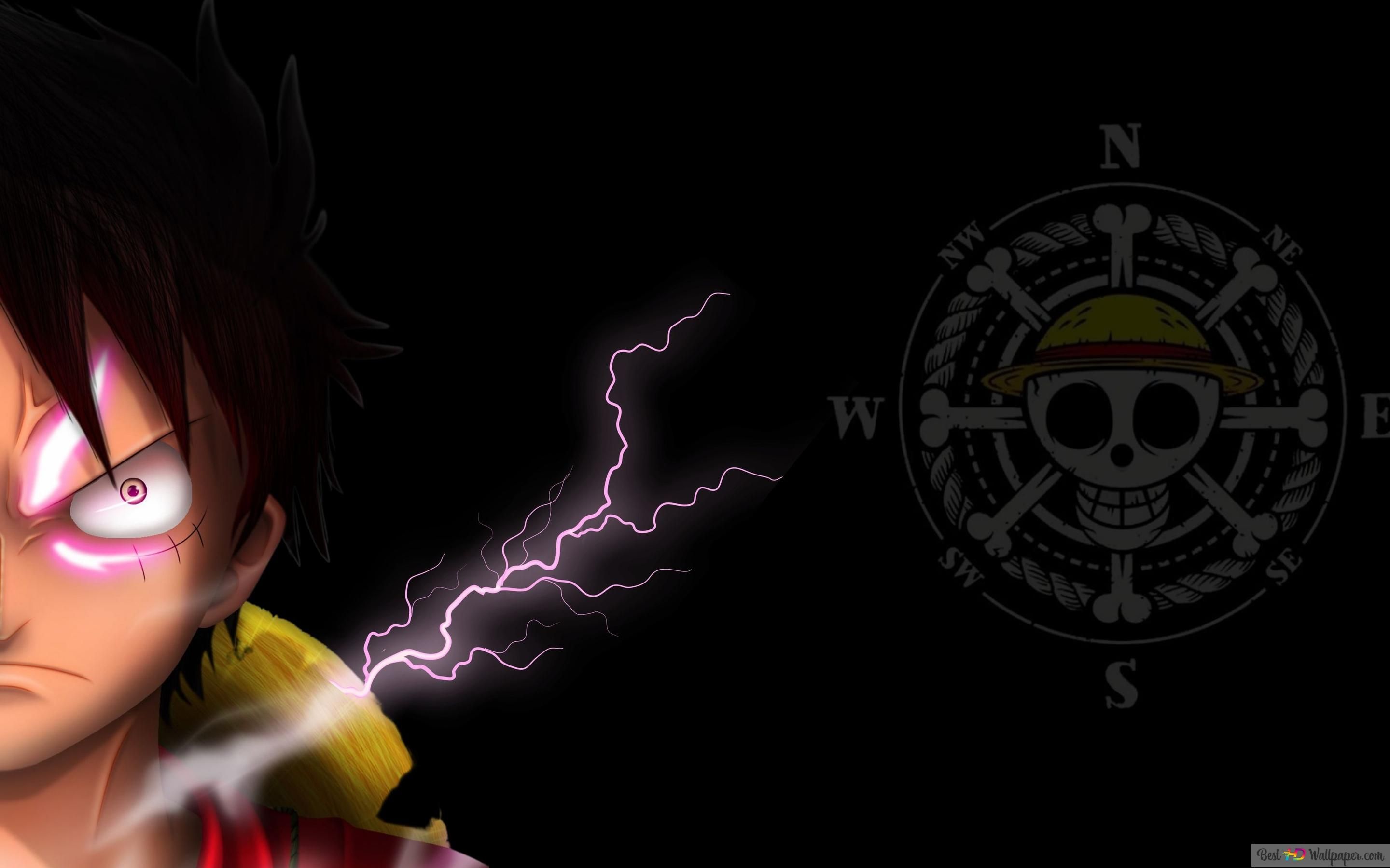 2880x1800 One Piece Monkey D Luffy in killer eyes 4K wallpaper download