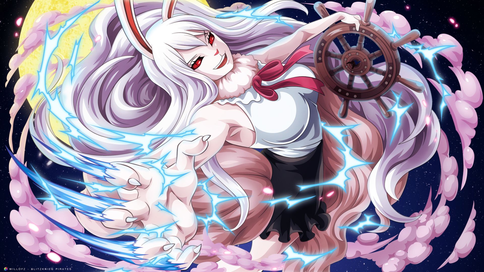 1920x1080 Red Eyes Girl Carrot HD One Piece Wallpaper