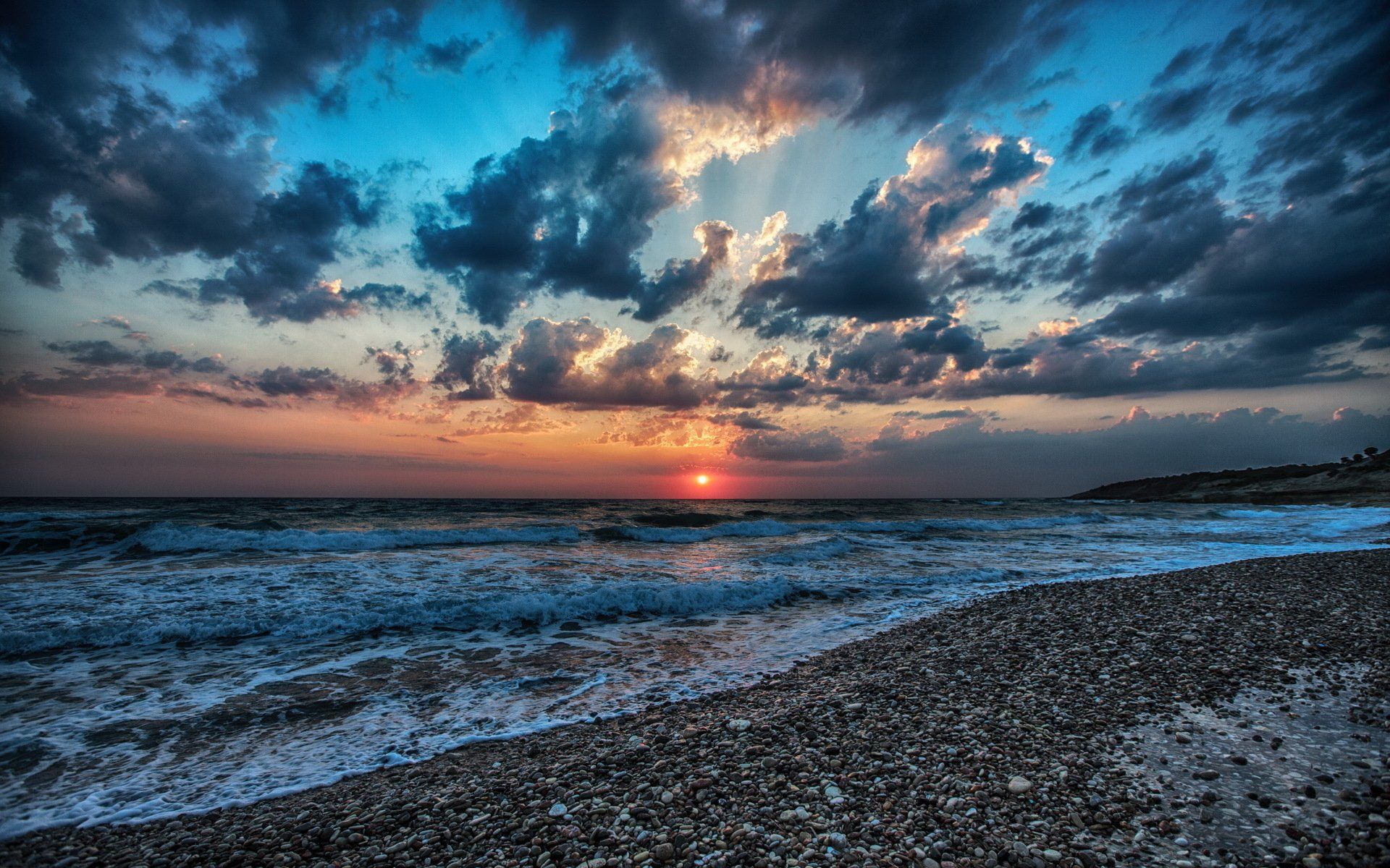1920x1200 Kos Island Sunset: Stunning Seascape HD Wallpaper of Greece's Natural Beauty by Iztok Alf Kurnikx1200