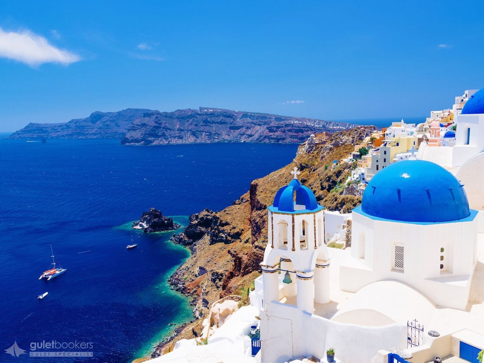 1600x1200 Santorini to Kos Islands One Way Greek Boat Charter Itinerary
