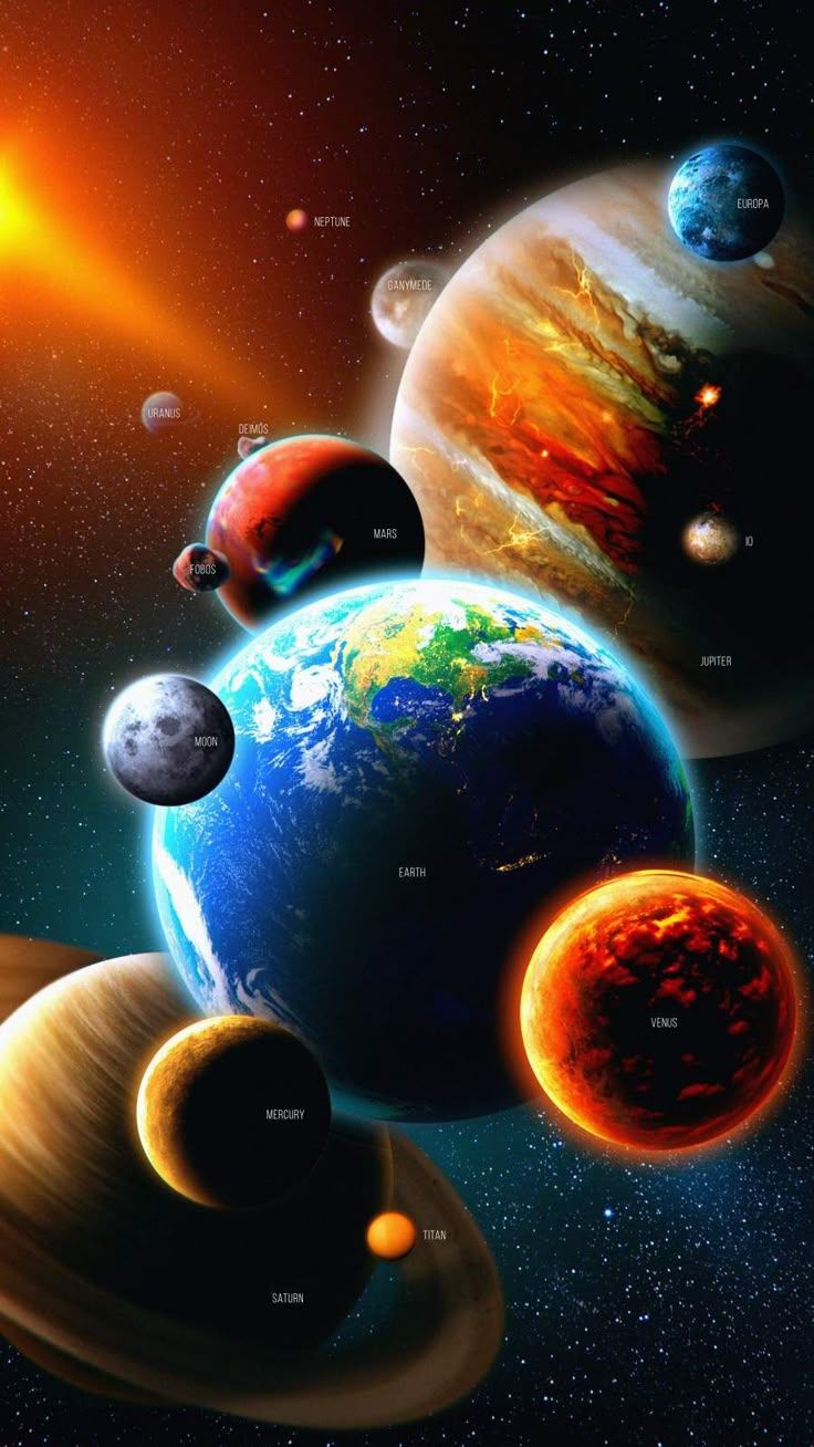 736x1308 Solar System Planets