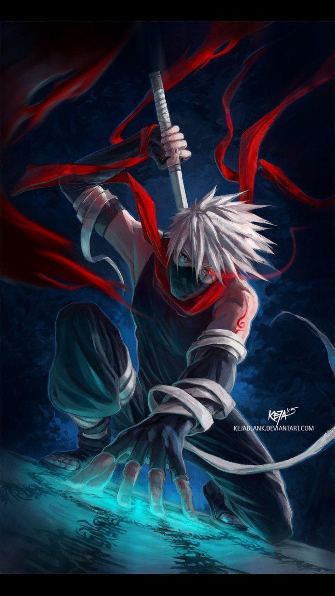 1080x1920 Kakashi Hatake Lightning Blade Wallpaper