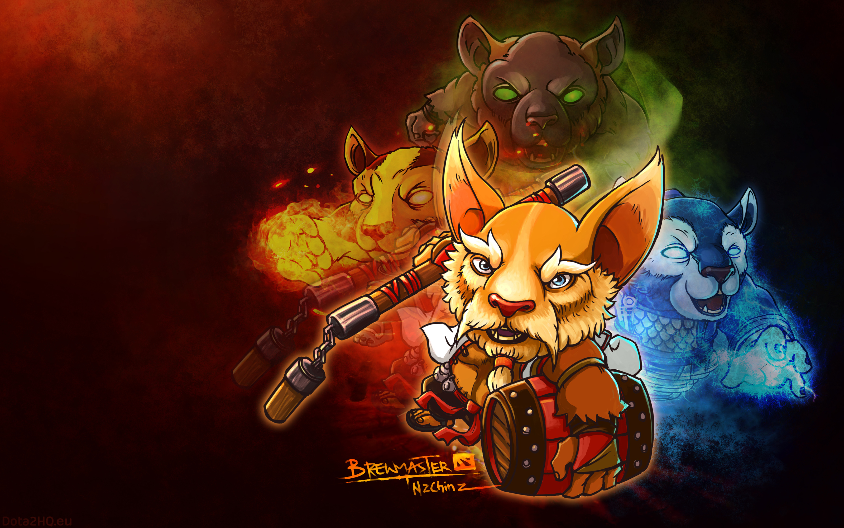 3200x2000 mangix, brewmaster, dota 2 Wallpaper, HD Games 4K Wallpaper, Image and Background