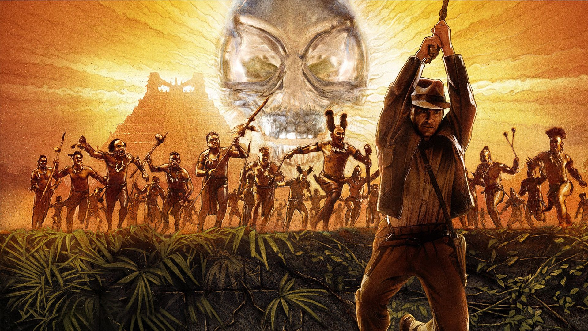 1920x1080 Wallpaper pyramid, Harrison Ford, Indiana Jones and the Kingdom of the crystal skull for mobile and desktop, section фильмы, resolution 1920x1080