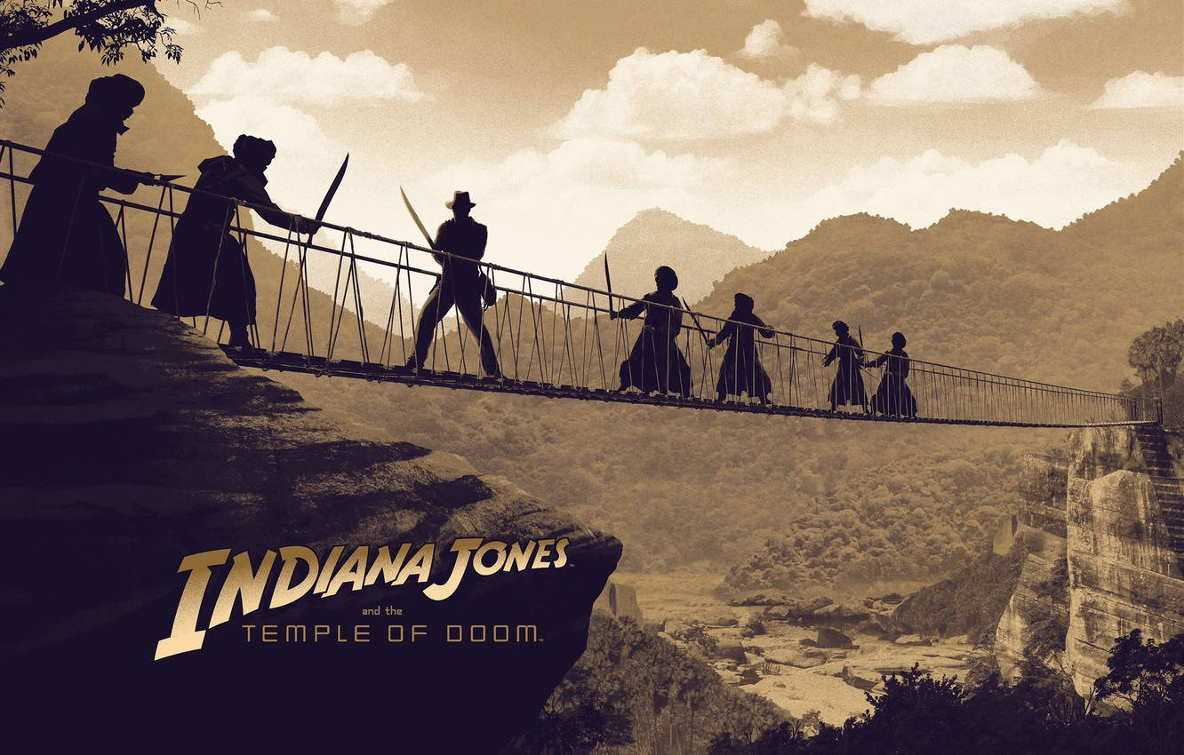1332x850 Download Indiana Jones Hanging Bridge Wallpaper