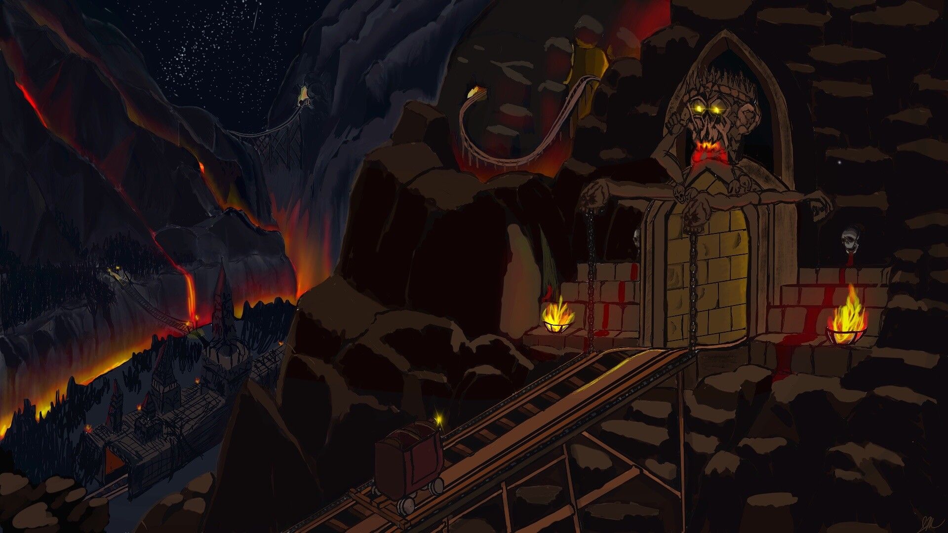 1920x1080 Temple of Doom Ride Concept Art