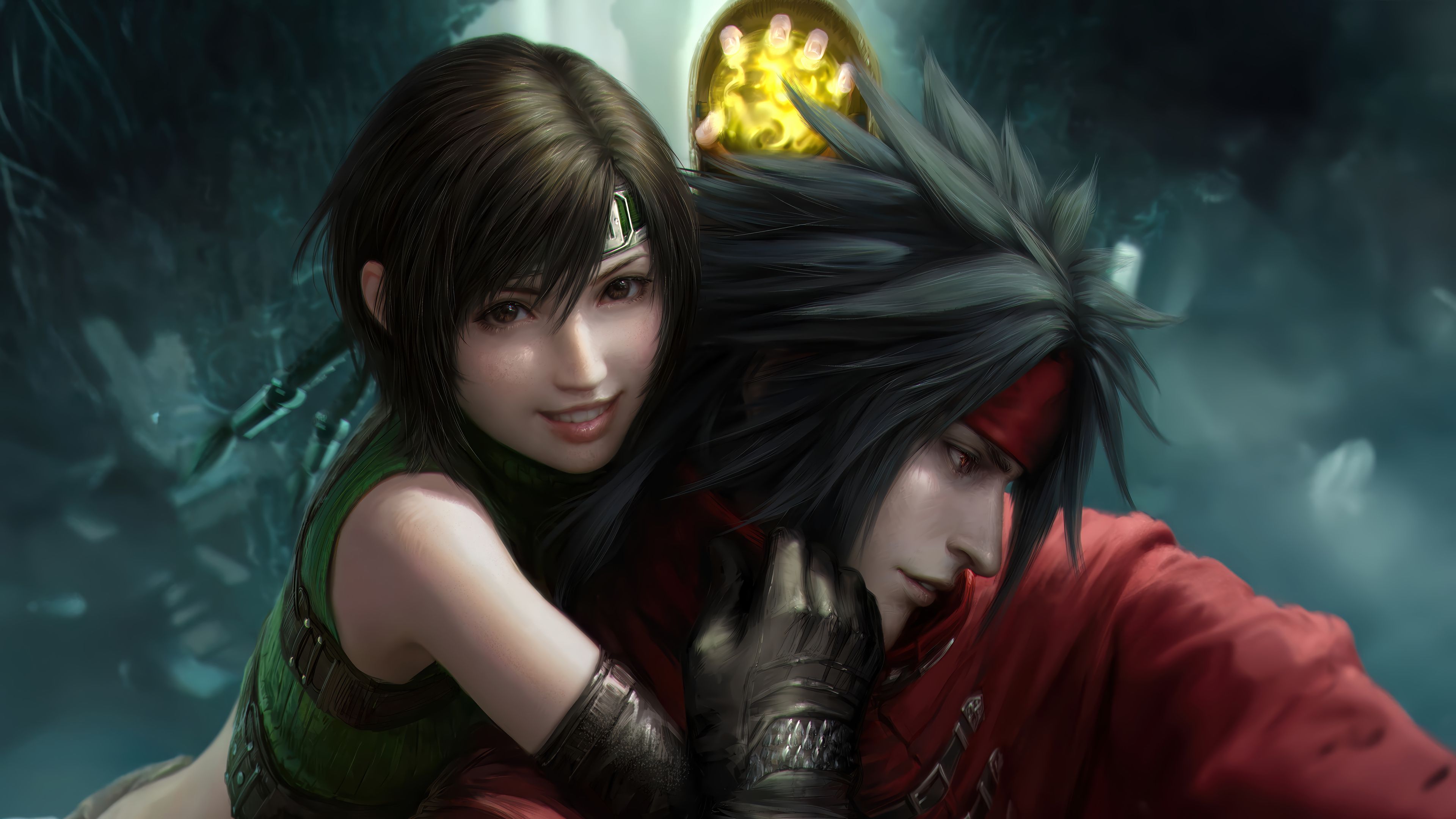 3840x2160 FF7 Yufie Vincent Valentine 4K Wallpaper PC HD
