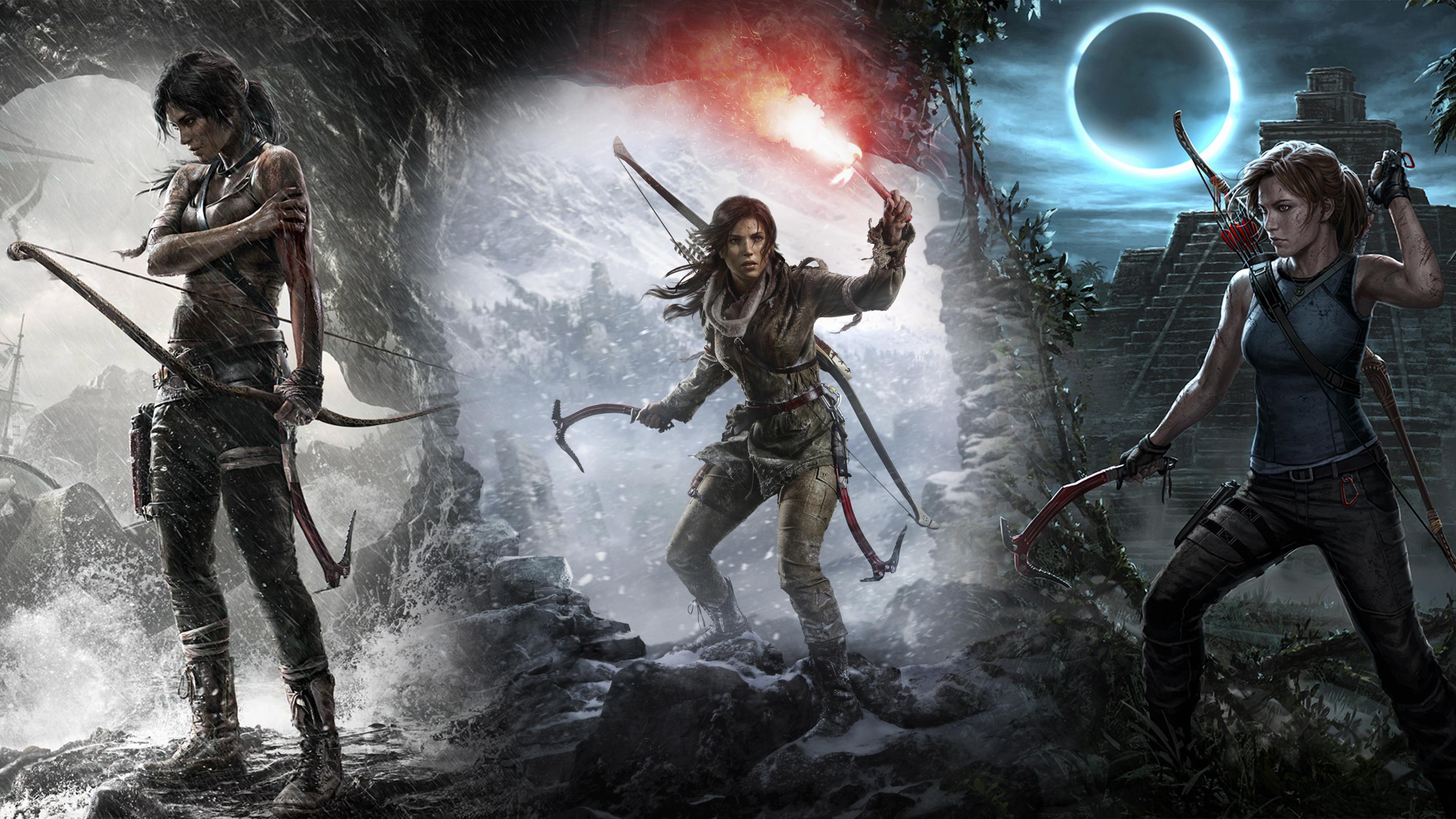 3840x2160 Finally decided to give Survivor Lara some love as well, with a 8K seamless style wallpaper I made!