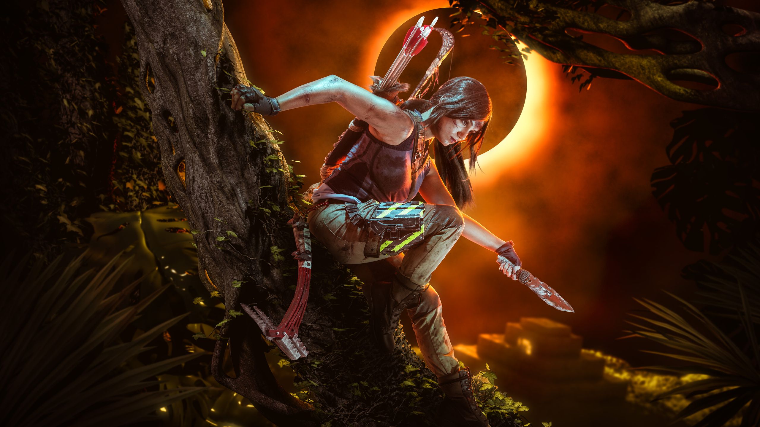 2560x1440 Download Shadow of the Tomb Raider Lara Croft Cosplay, Shadow, Tomb, Raider, Lara, Croft, Cosplay Wallpaper in 2560x1440 Resolution