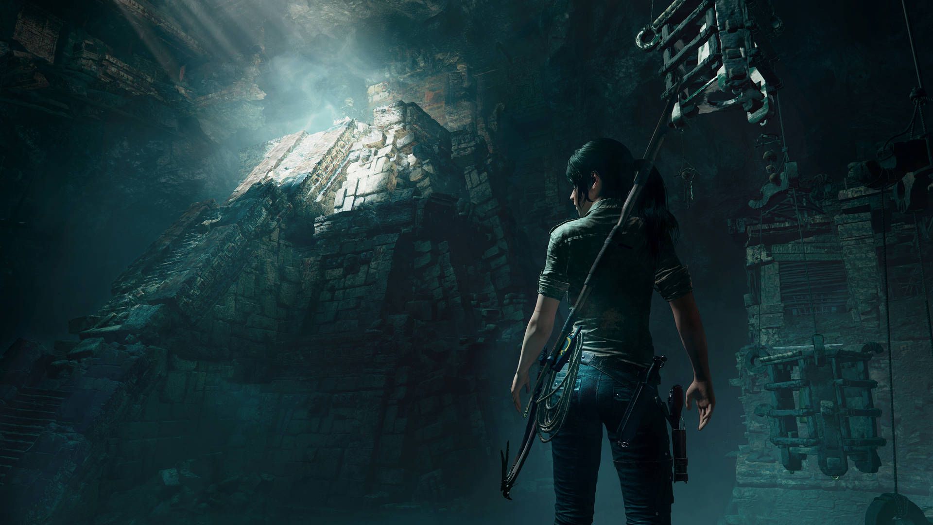 1920x1080 Download Shadow Of The Tomb Raider Illuminated Pyramid 4K Wallpaper