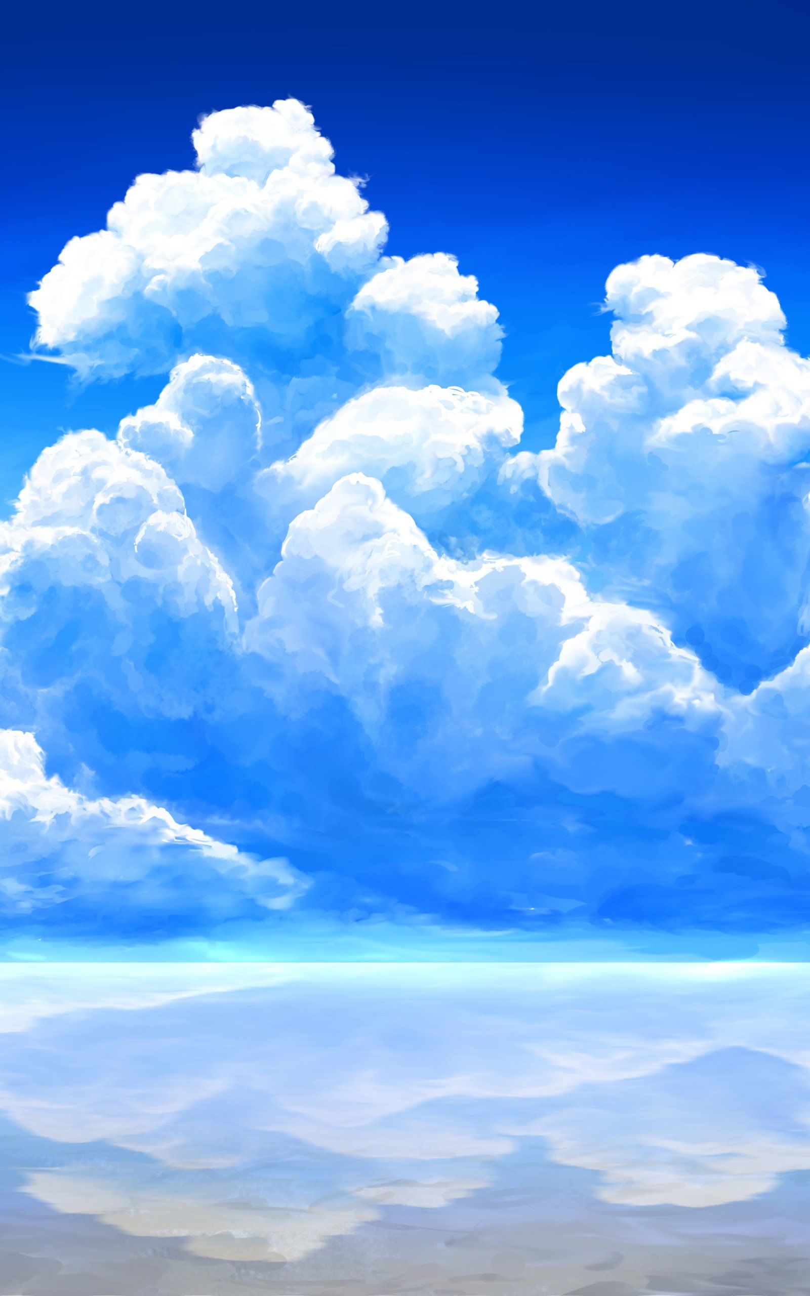1600x2560 Download Anime Sky Sky Anime Phone Wallpaper