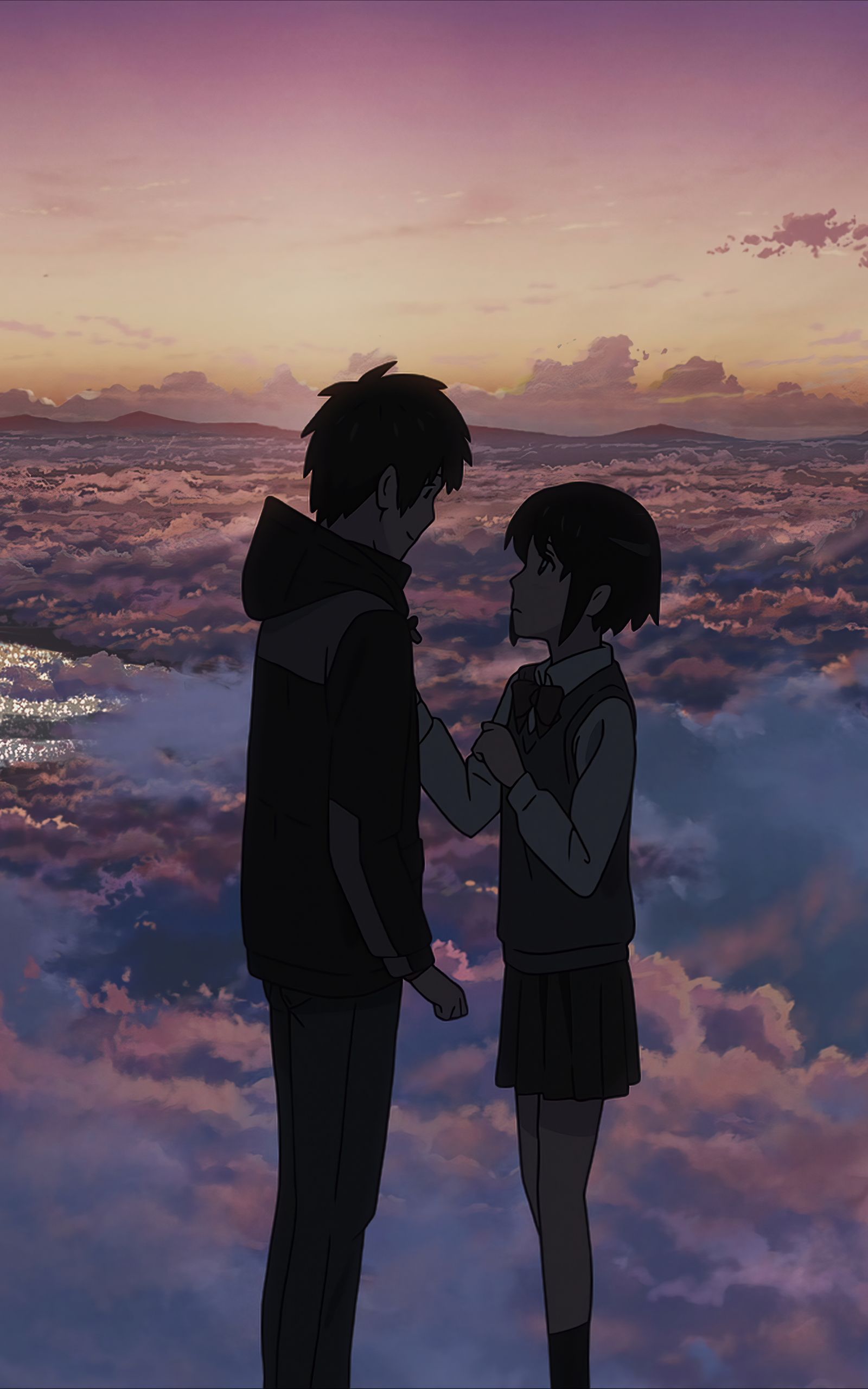 1600x2560 Phone wallpaper: Anime, Your Name, Mitsuha Miyamizu, Taki Tachibana 1349081