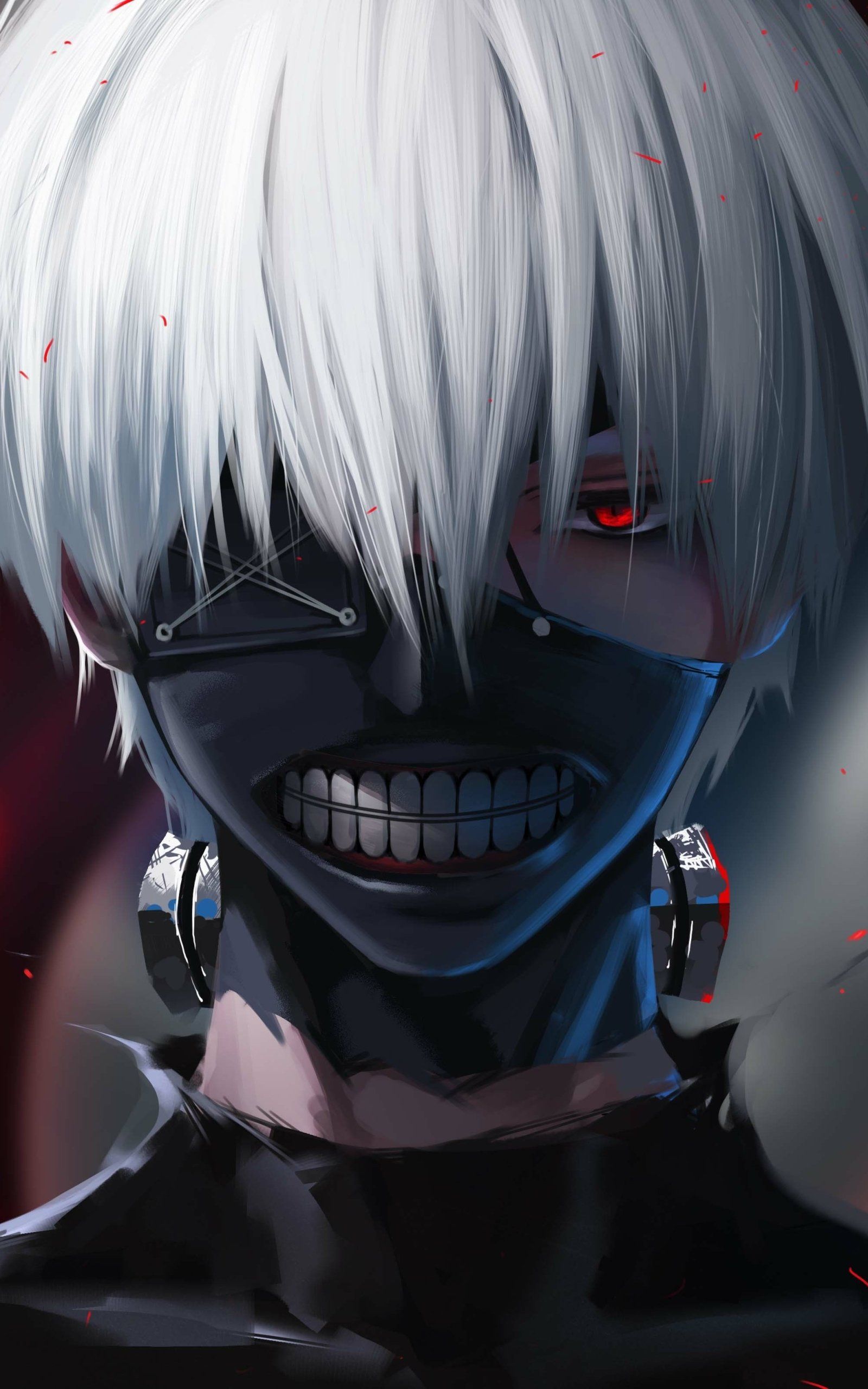 1600x2560 Download Ken Kaneki Anime Tokyo Ghoul Phone Wallpaper
