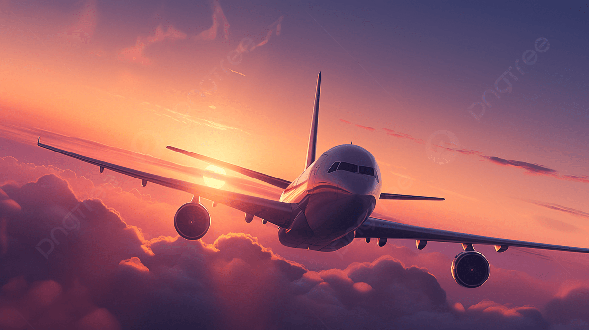 1200x673 This Airplane Is Flyinguds At Sunset Photo And Picture For Free Download