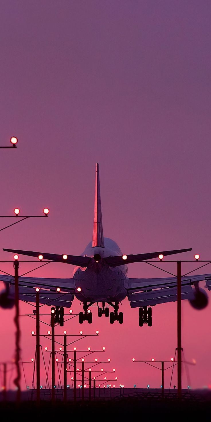 736x1472 Love is in the Air: Night Flight with Heart. Wallpaper estetika, Airplane wallpaper, Bedroom wall collage