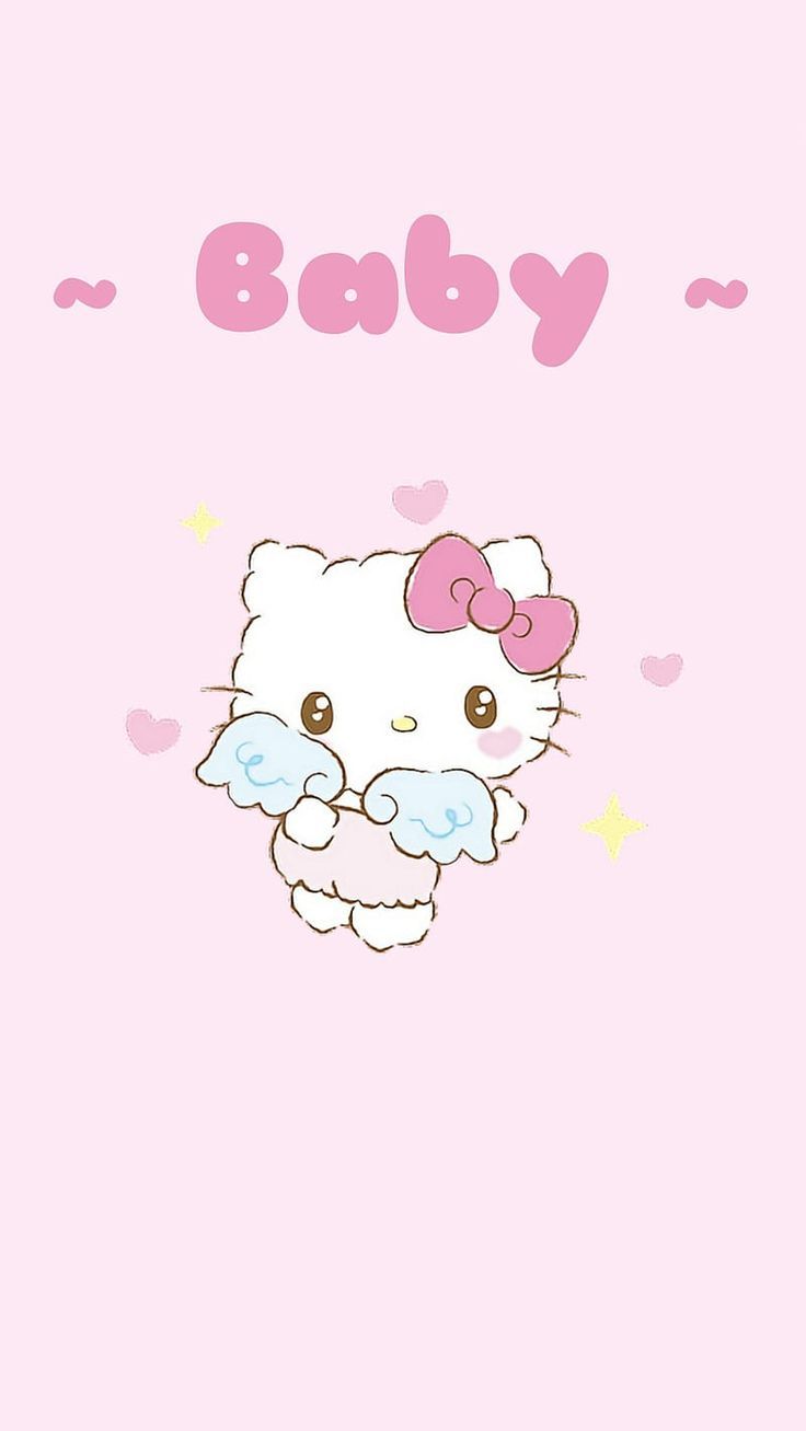 736x1307 Hello Kitty Babie, baby, pastel, kawaii, cute, hellokitty, sanrio, HD phone wallpaper