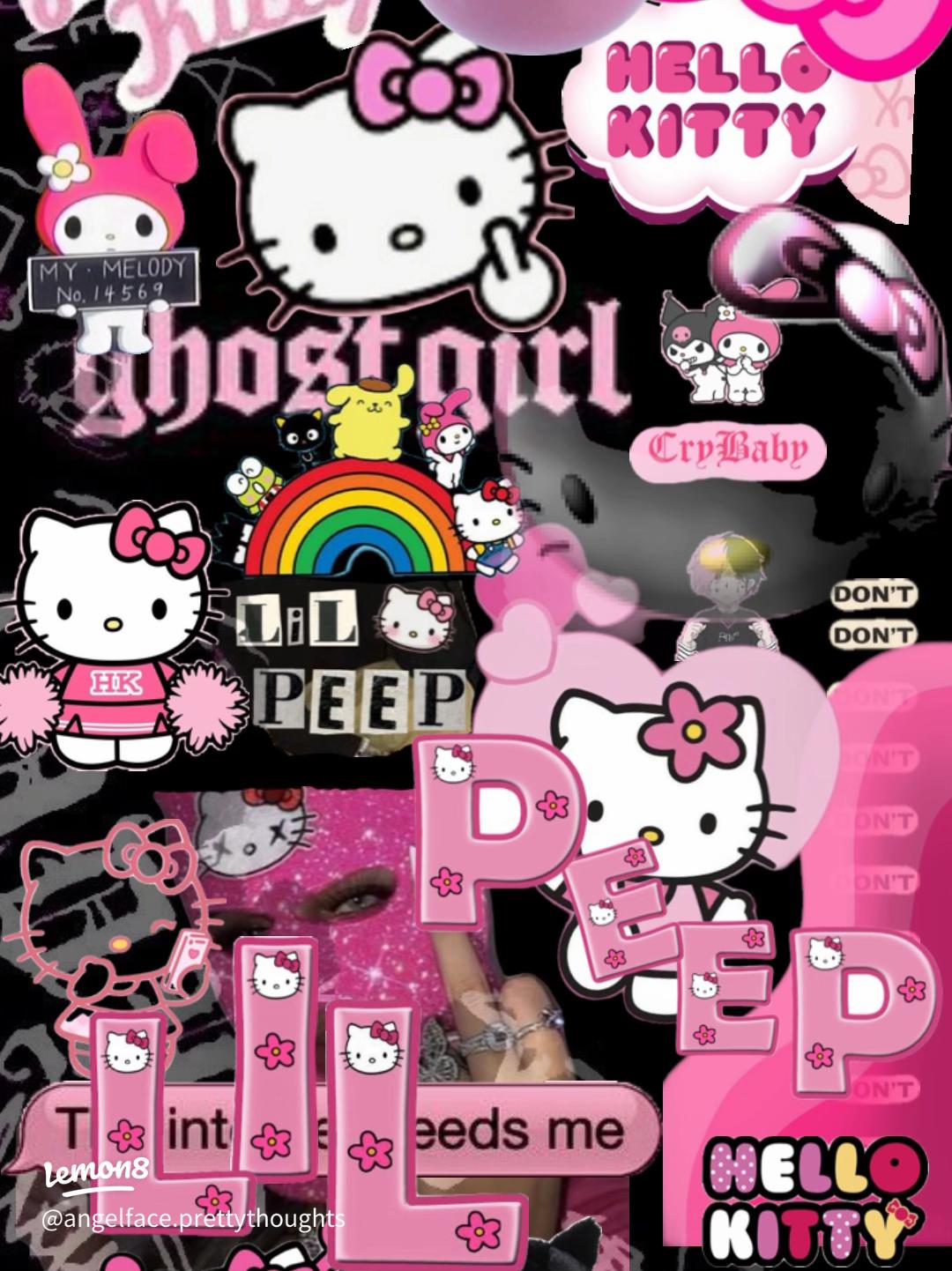 1080x1442 My Custom Hello Kitty & Lil Peep Aesthetic iPhone Wallpaper ✨