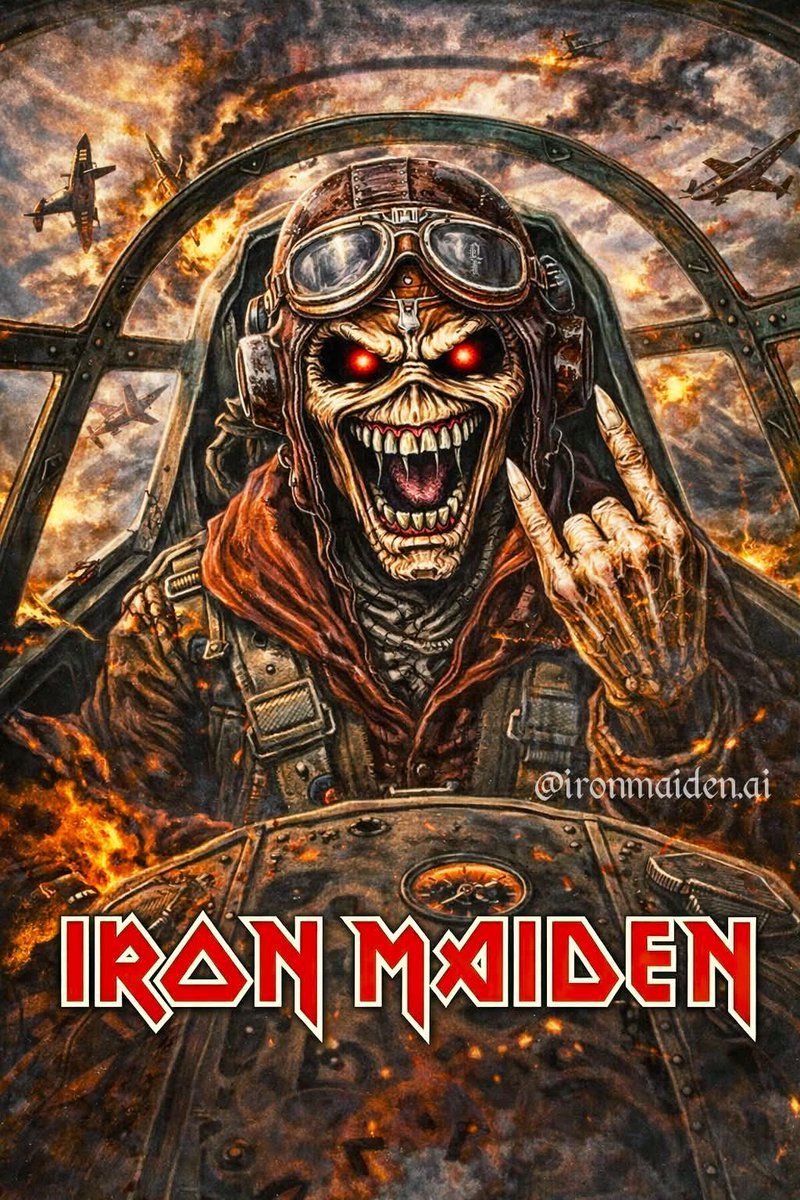 800x1200 Iron Maiden Aces High ✈️ Eddie