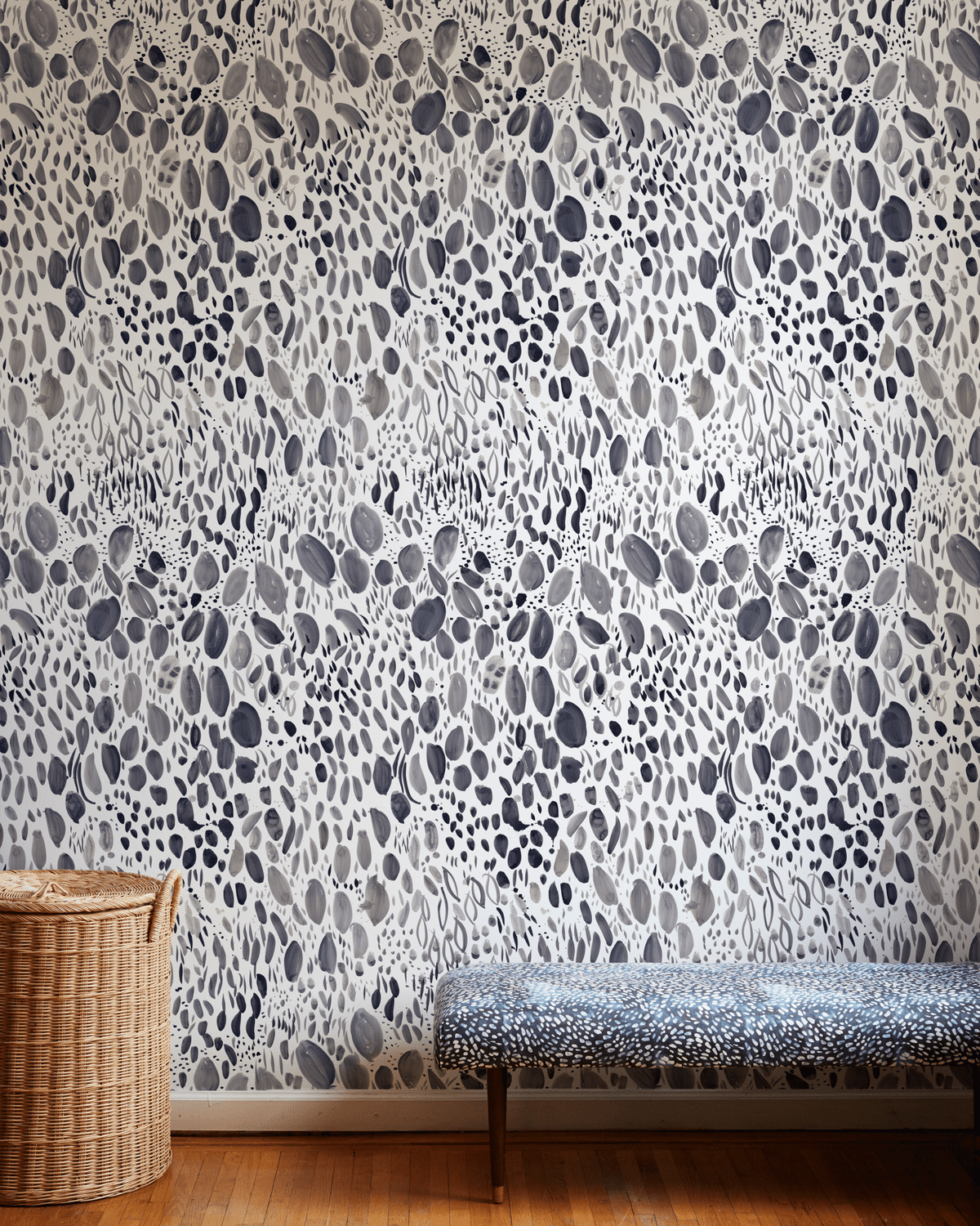 1200x1500 Blooms Wallpaper in Inkwash Yard