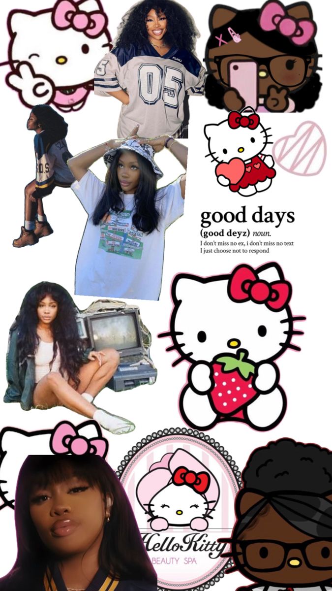 675x1200 Sza + hello kitty