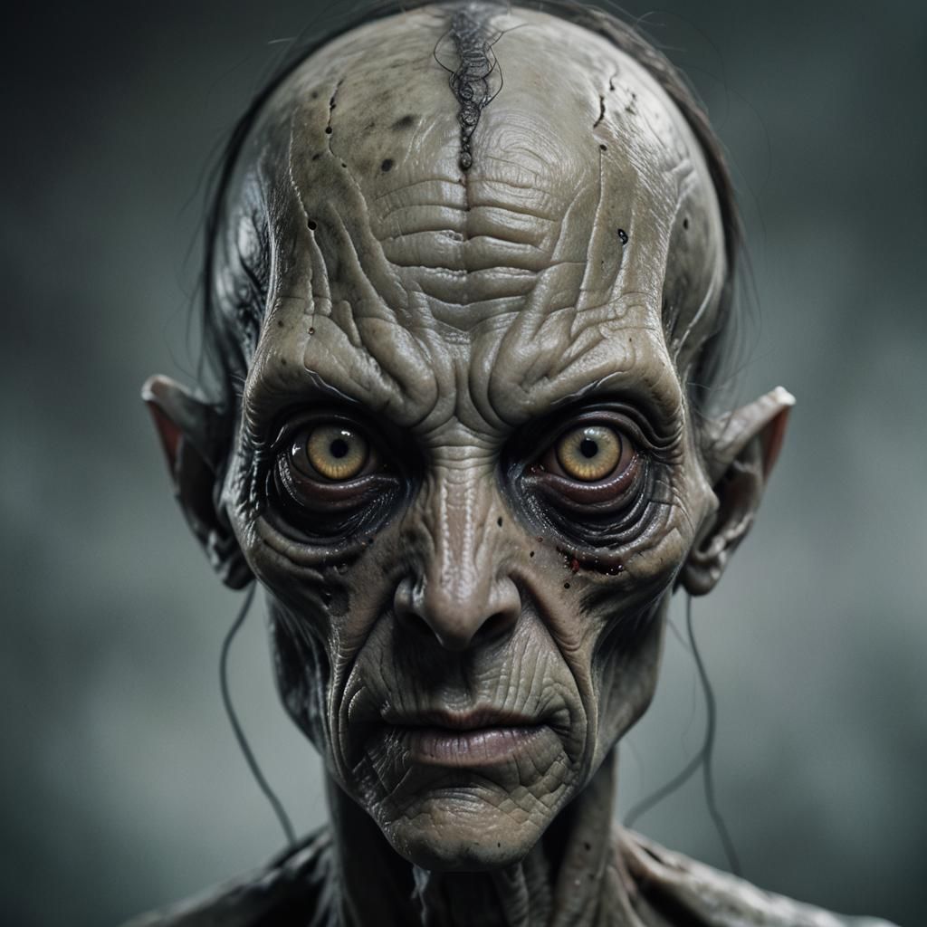 1024x1024 Grey Alien Portrait from Zeta Reticuli