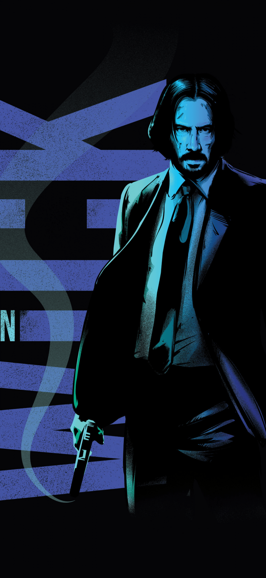 1080x2340 John Wick Wallpaper 4K, AMOLED, Black background
