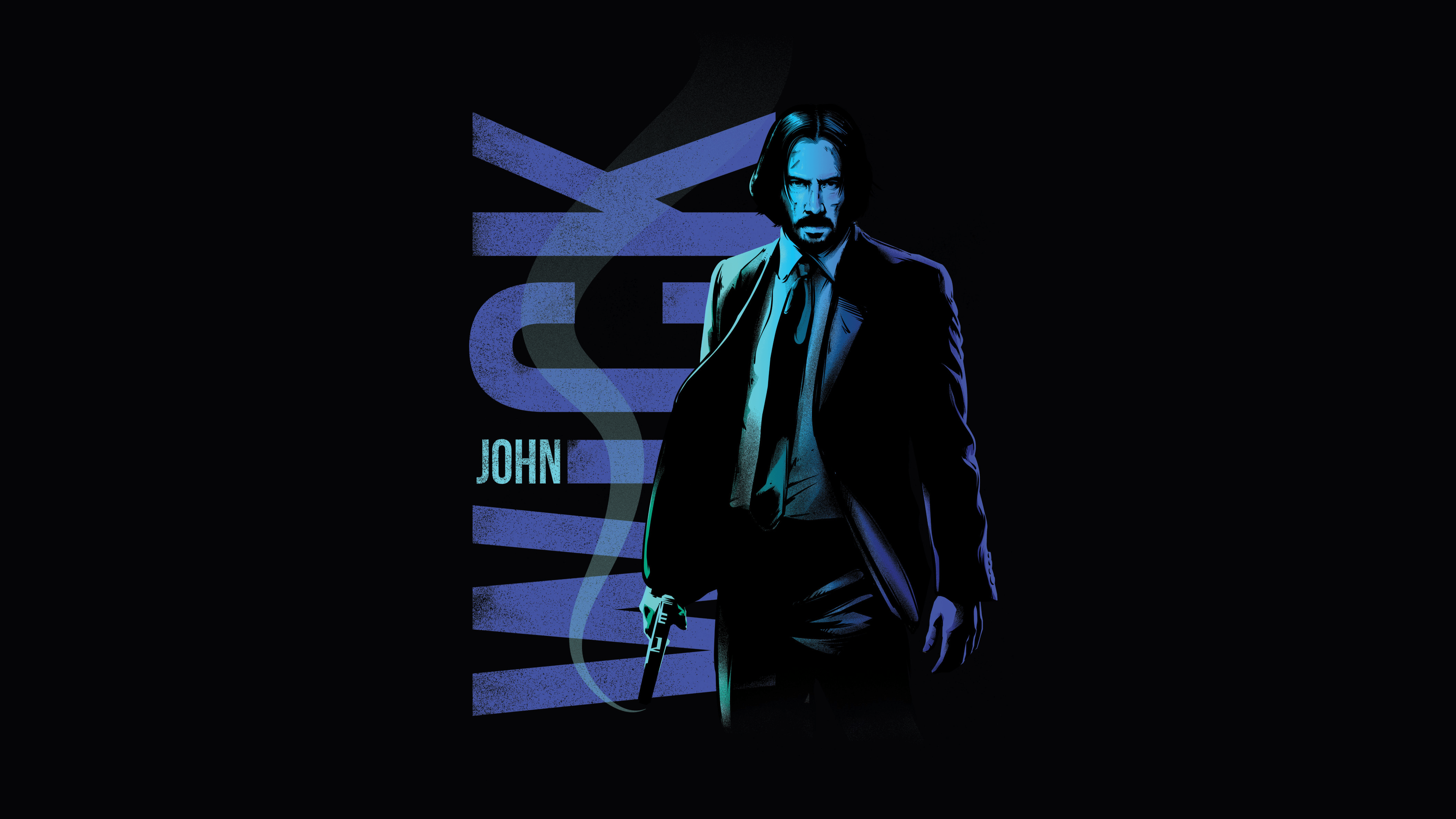 5120x2880 John Wick Wallpaper 4K, AMOLED, Black background