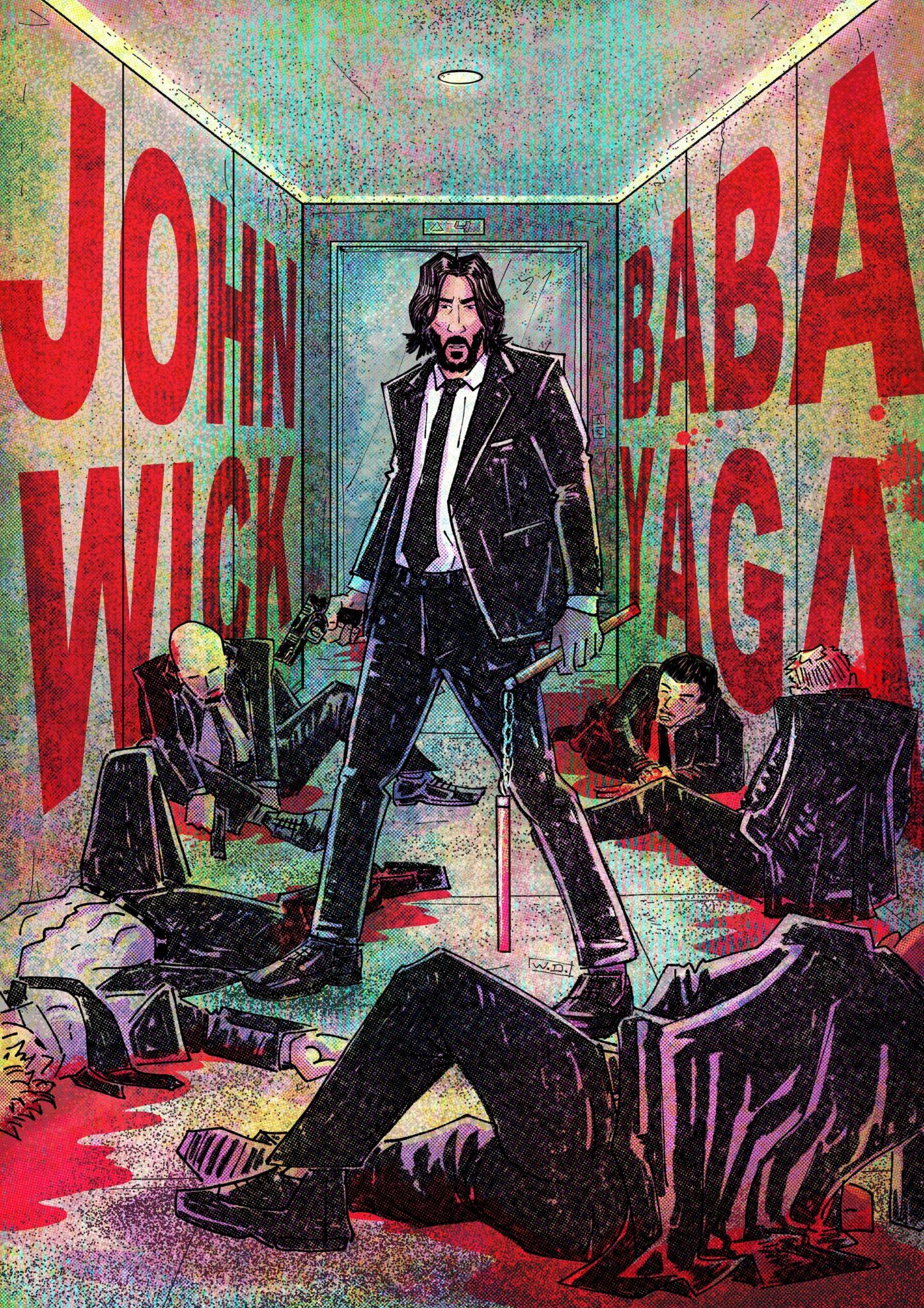 1447x2048 John Wick 4 Yaga” by Wagner Diesel Love Art