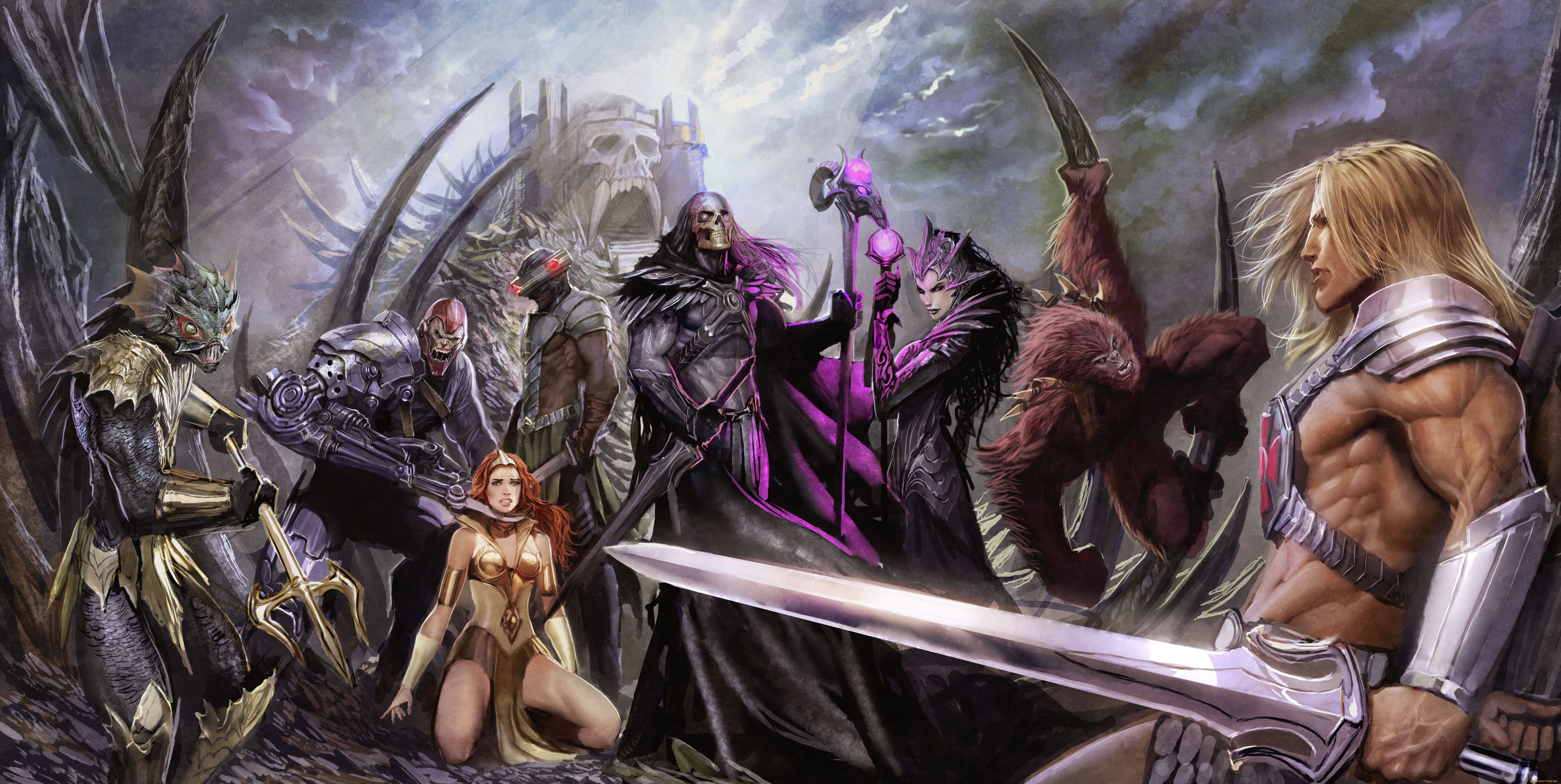 7519x3779 4K Ultra HD He Man & Masters Of The Universe Comic Epic Wallpaperx3779