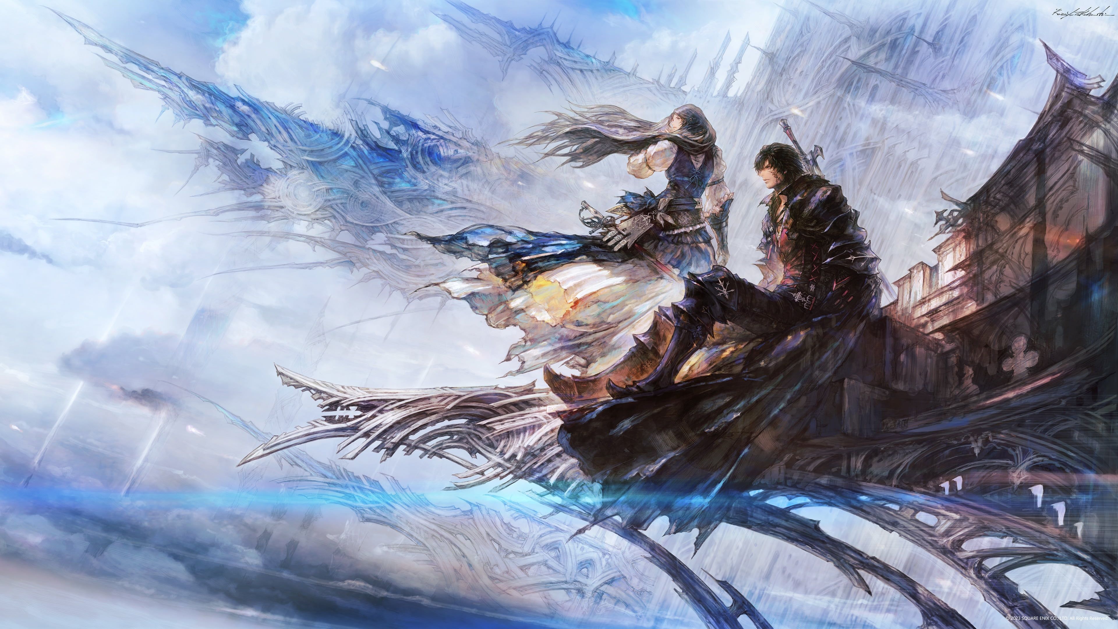 3840x2160 Final Fantasy XVI Artwork Version 4 Wallpaper with Monocle
