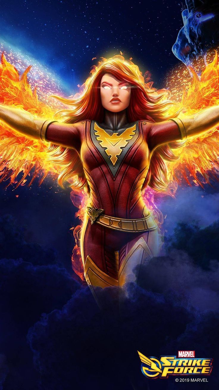 736x1308 Marvel Strike Force Phoenix Wallpaper
