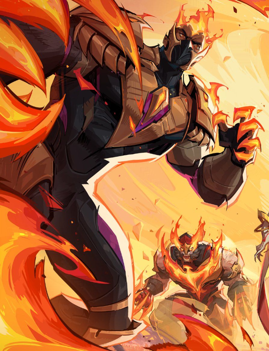 894x1163 BLACK PANTHER PHOENIX FORCE SKIN PREVIEW Here's our first look at an unreleased Phoenix Force skin for Black Panther, as featured in an upcoming Season 3 Gallery Card. T'Challa bonds with