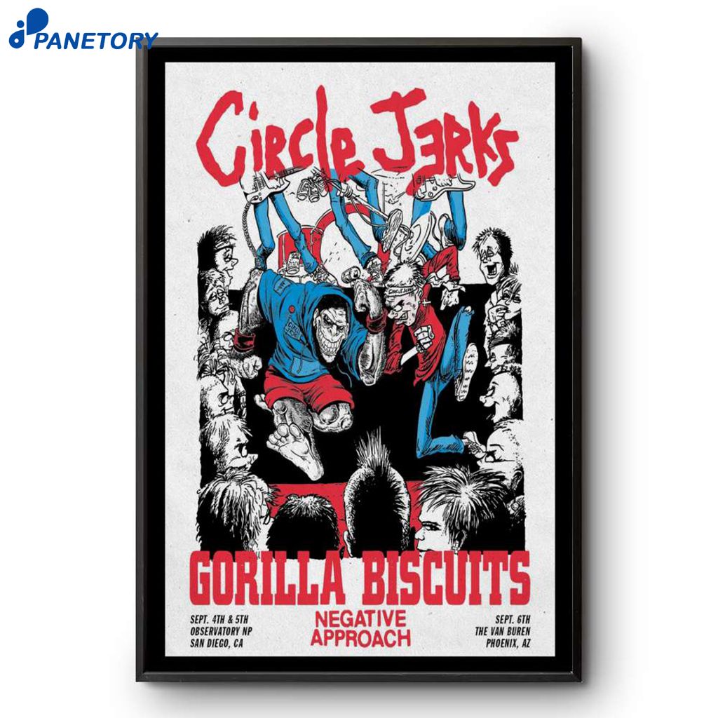 1024x1024 Circle Jerks Group Gorilla Biscuits Tour 2025 Poster 2026