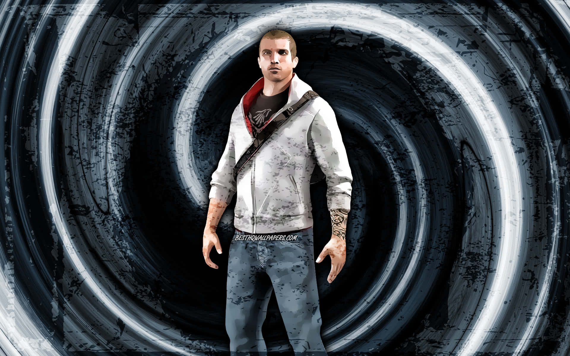 1920x1200 Download Desmond Miles in action's Creed protagonist Wallpaper