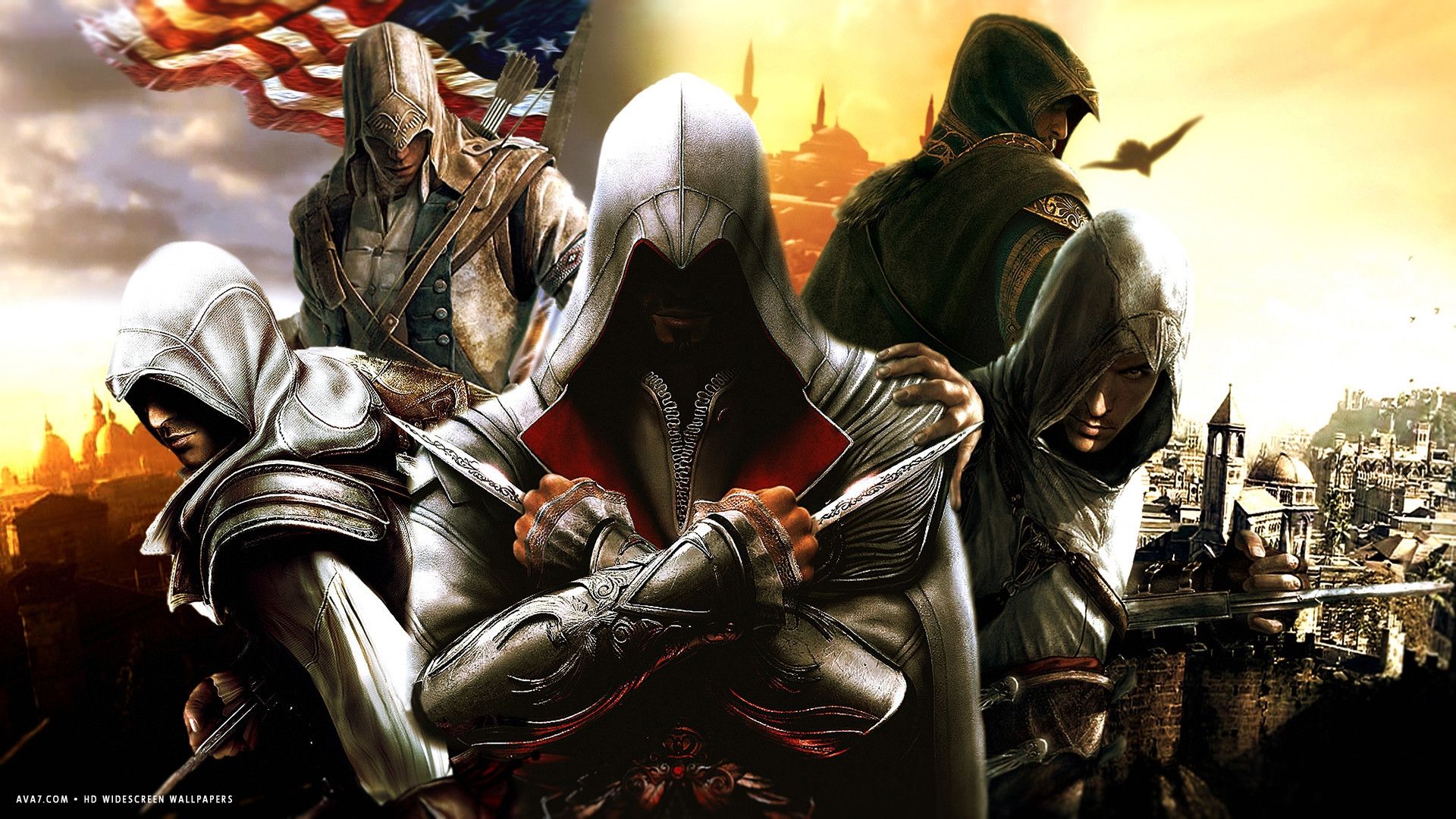 1920x1080 assassins creed game desmond miles HD widescreen wallpaper / games background