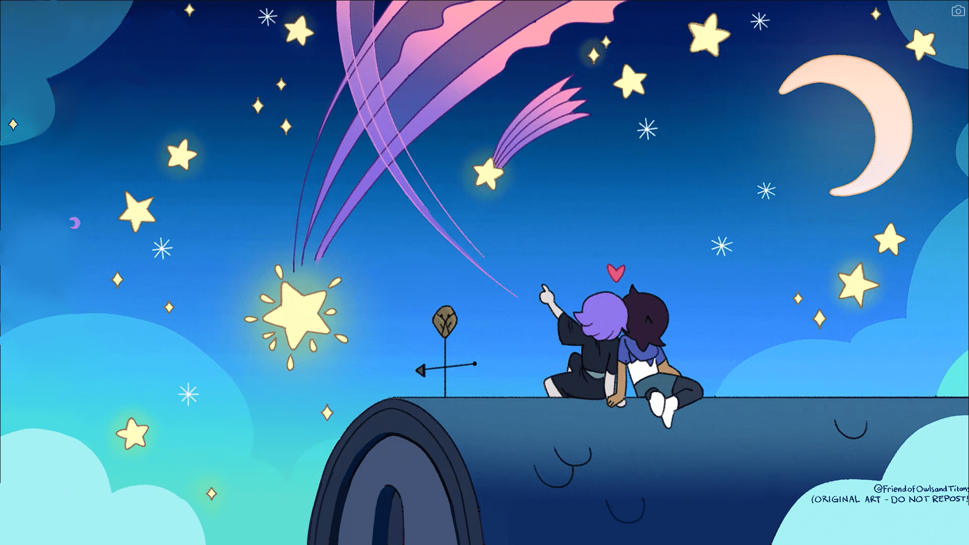 1920x1080 Did my own full version of Luz's computer wallpaper