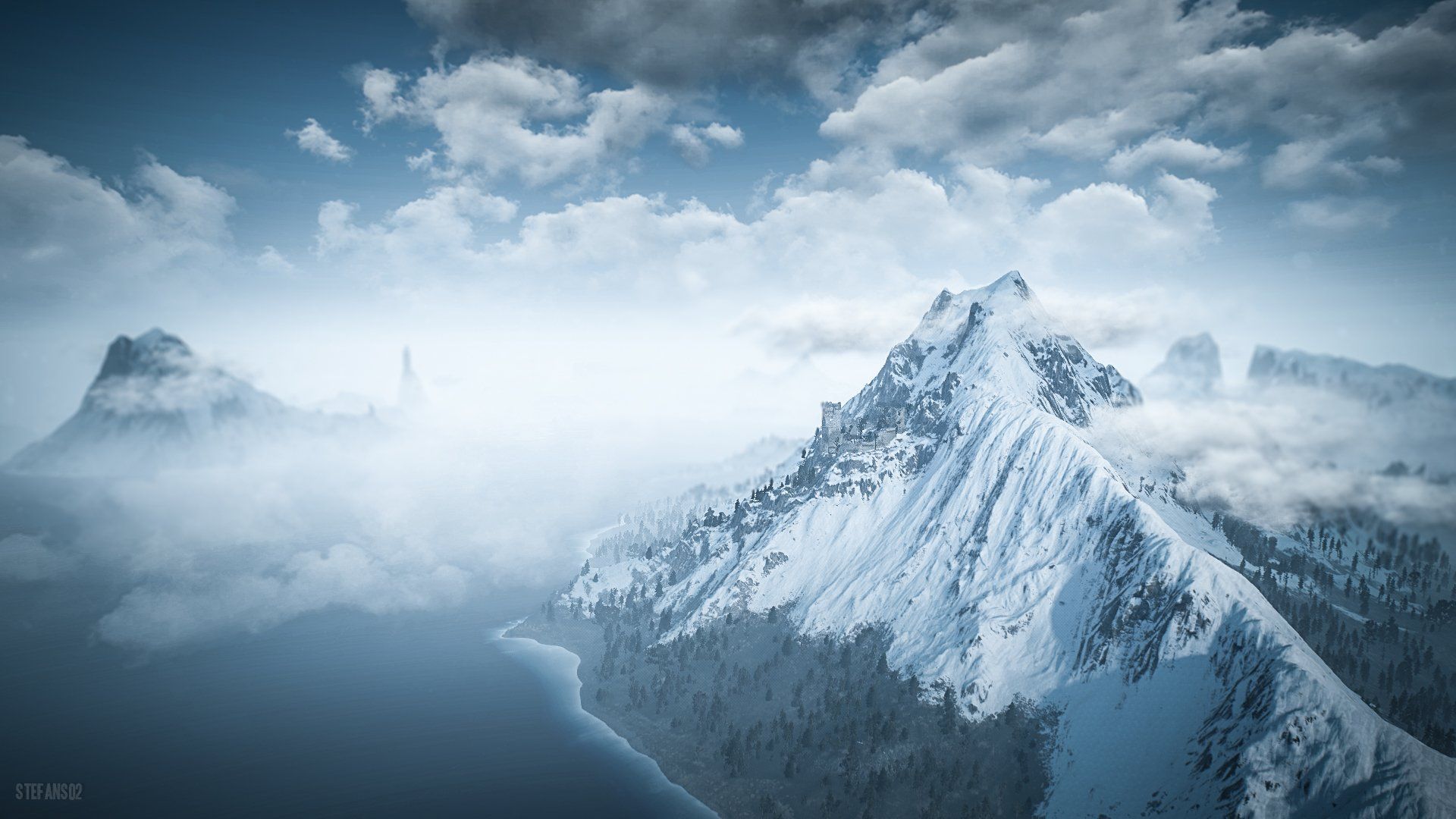 1920x1080 The Witcher 3: Wild Hunt / Skellige Mountains