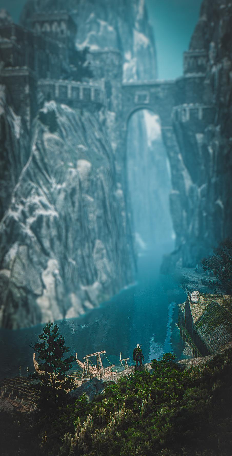 905x1777 Can't quite think of a title, but here's a Skellige phone background