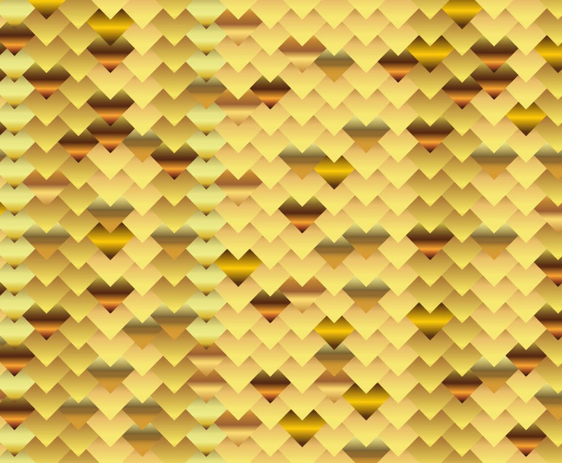 1136x936 Chainmail Gold Background