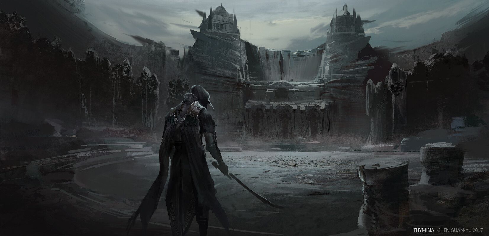 1653x800 Guan Yu chen -IND game concept art