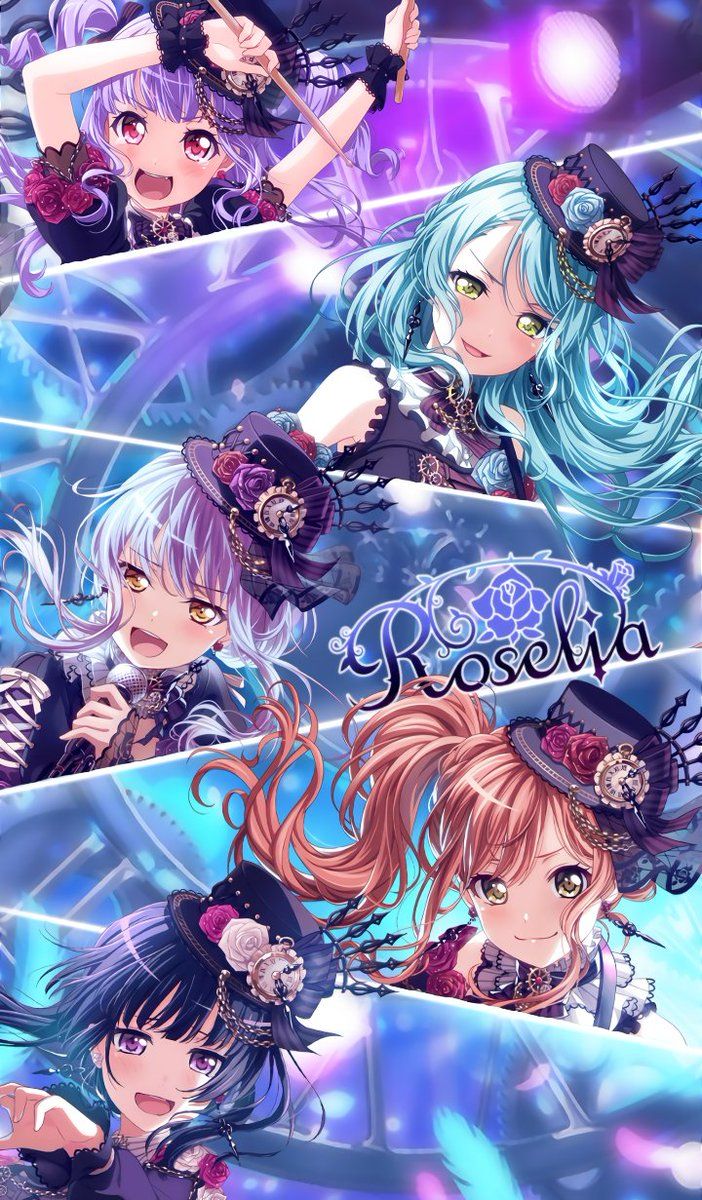 702x1200 Roselia's New Gacha Event Wallpaper! #Roselia #BanGDream #bandori #anime #AnimeGirl