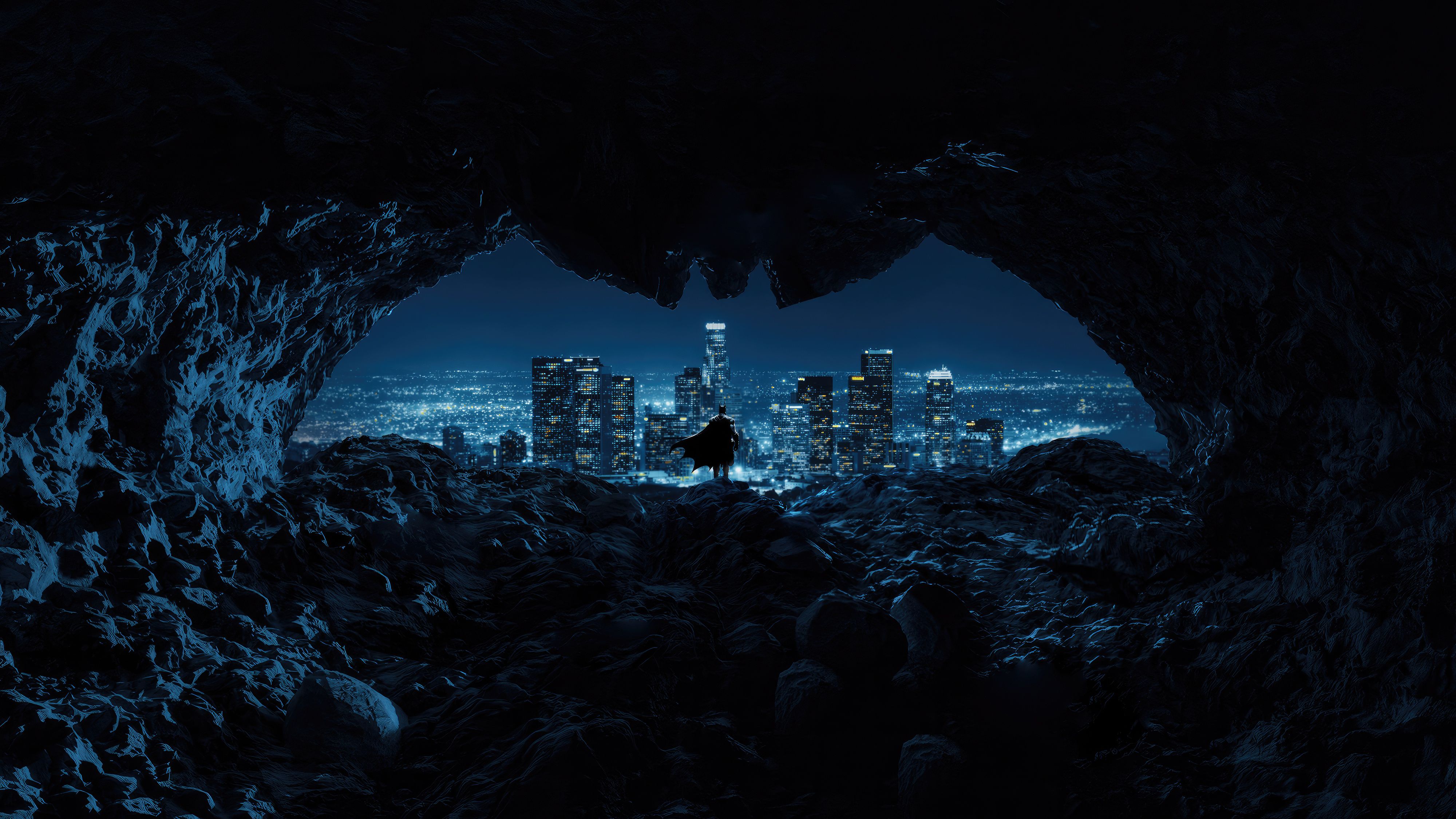 4000x2250 Batman Gaze From The Batcave Wallpaper, HD Superheroes Wallpaper, 4k Wallpaper, Image, Background, Photos and Picture