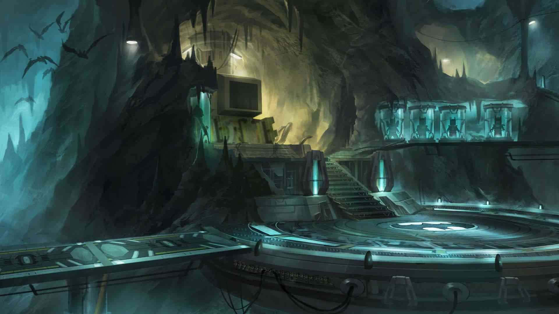1920x1080 Download Batcave With Bats Wallpaper