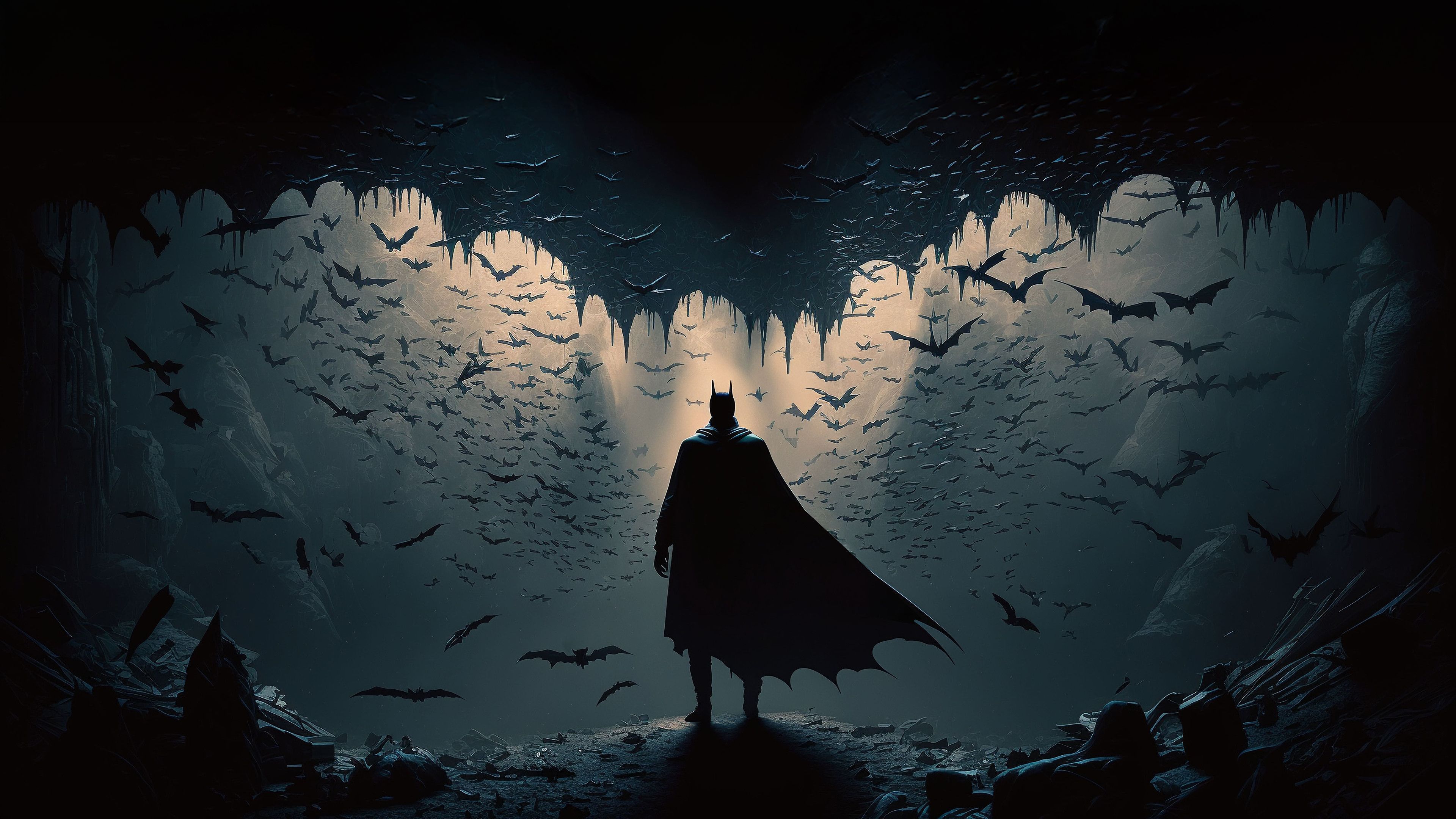 3840x2160 Legendary Batman In Batcave Wallpaper, HD Superheroes Wallpaper, 4k Wallpaper, Image, Background, Photos and Picture