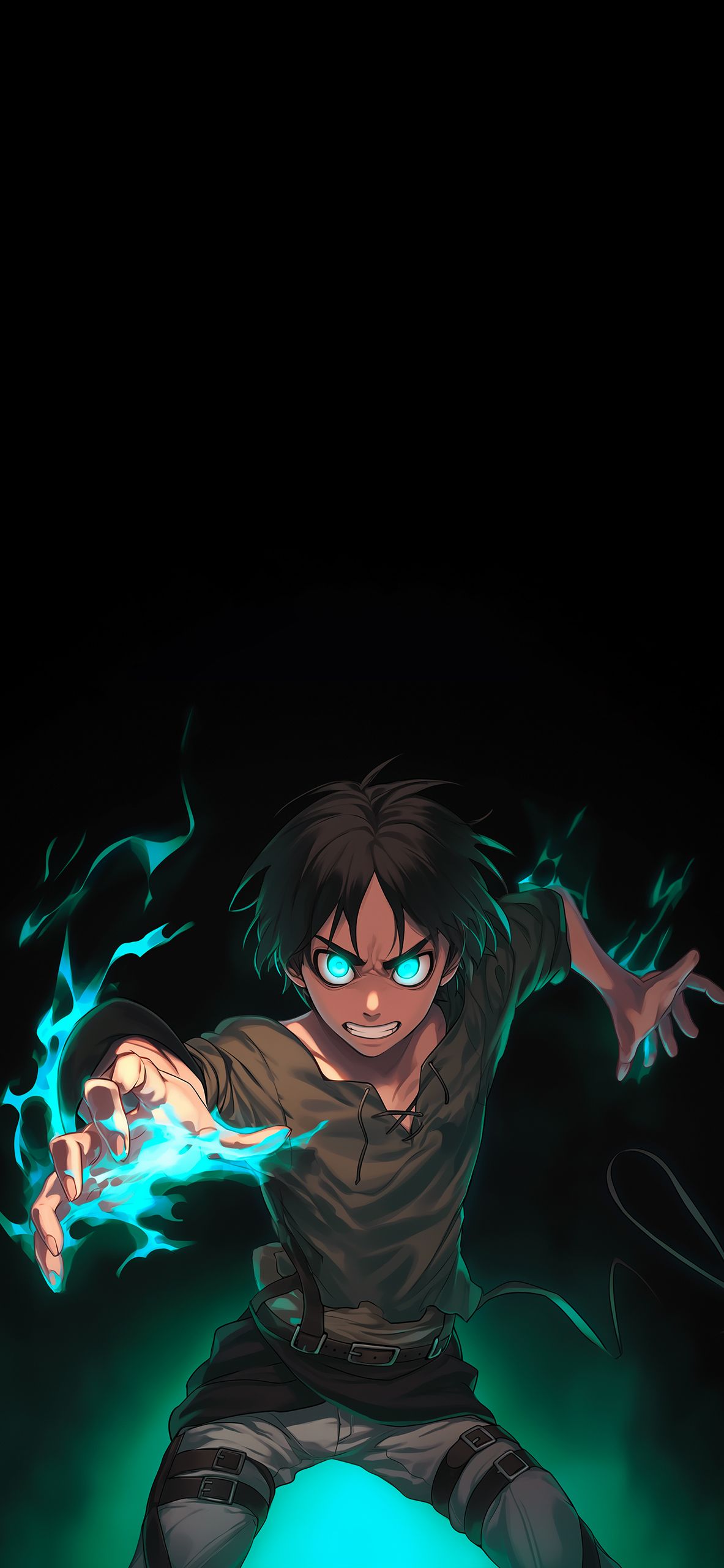 1183x2560 Berserk Eren Yeager Black Wallpaper Anime Wallpaper iPhone