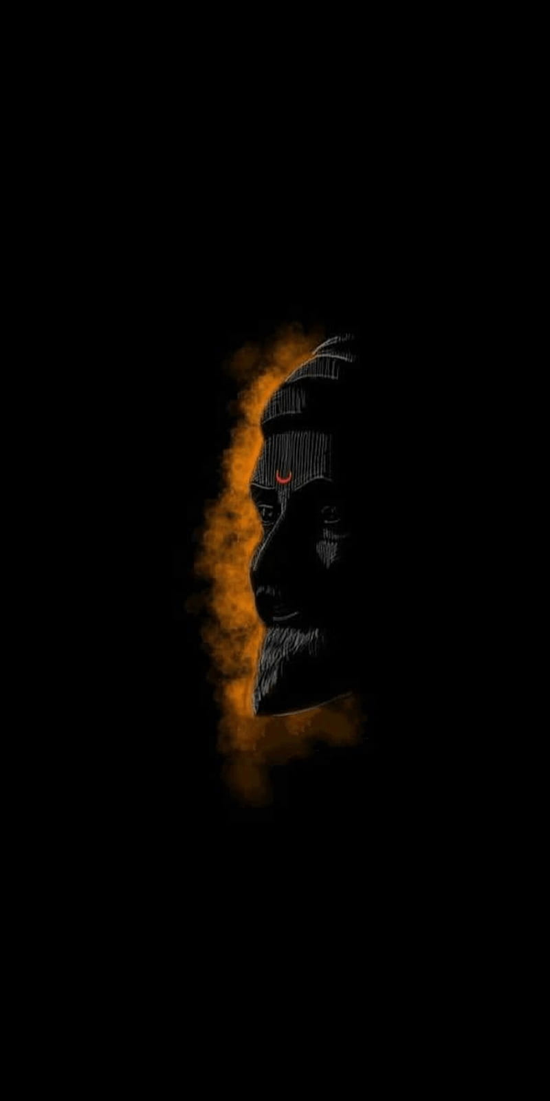 800x1600 Black Mobile Hanuman Ji, Dark Hanuman, HD phone wallpaper