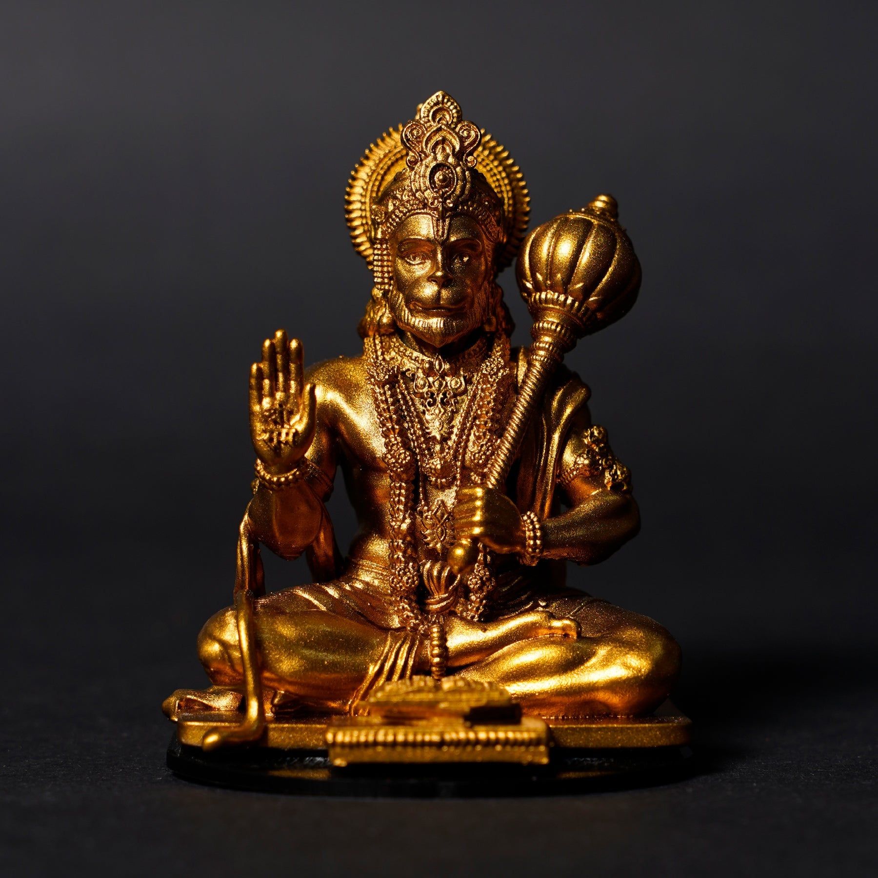 1800x1800 Lord Hanuman ji Black