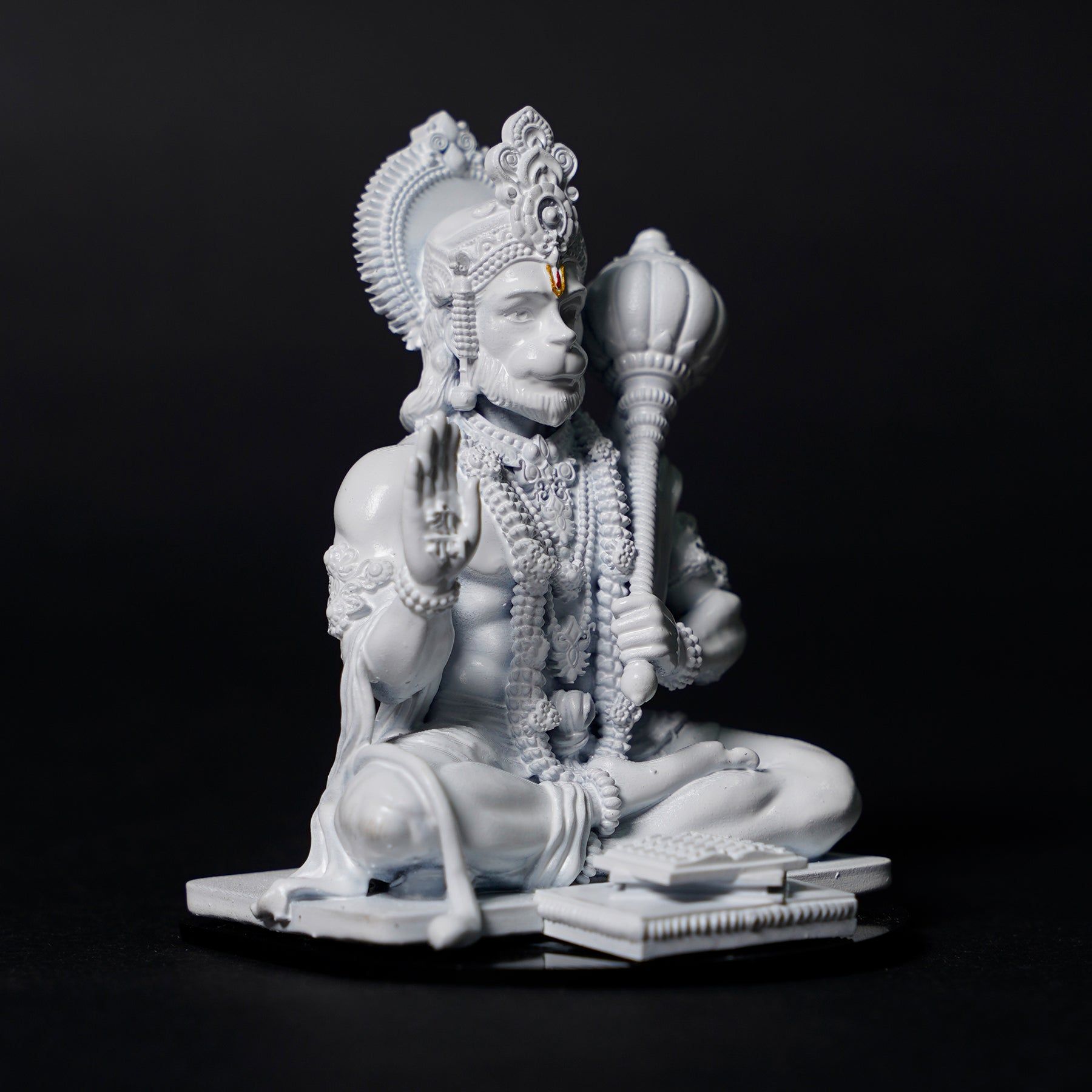1800x1800 Lord Hanuman ji Black