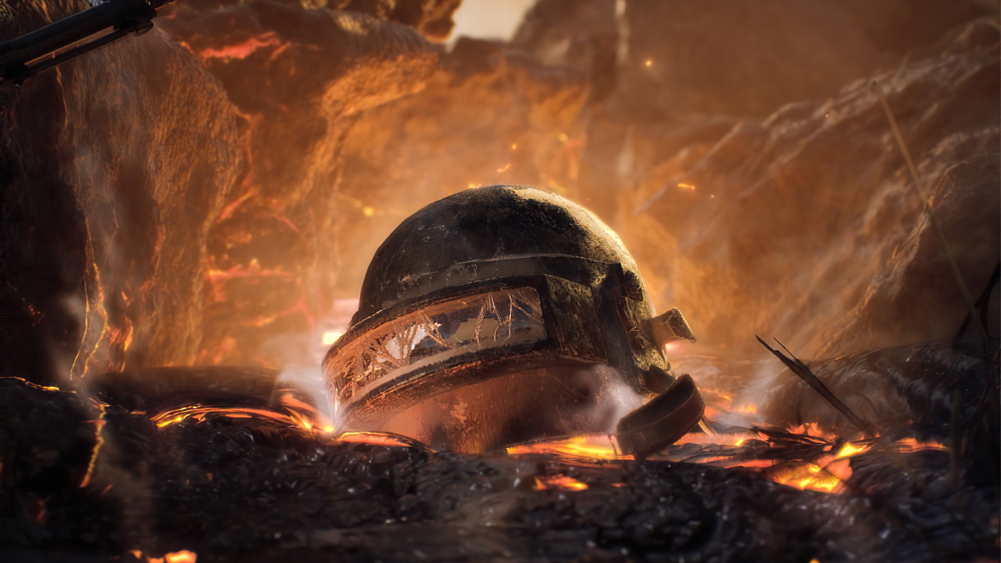 3840x2160 PUBG Cool Helmet 4K HD Games Wallpaper